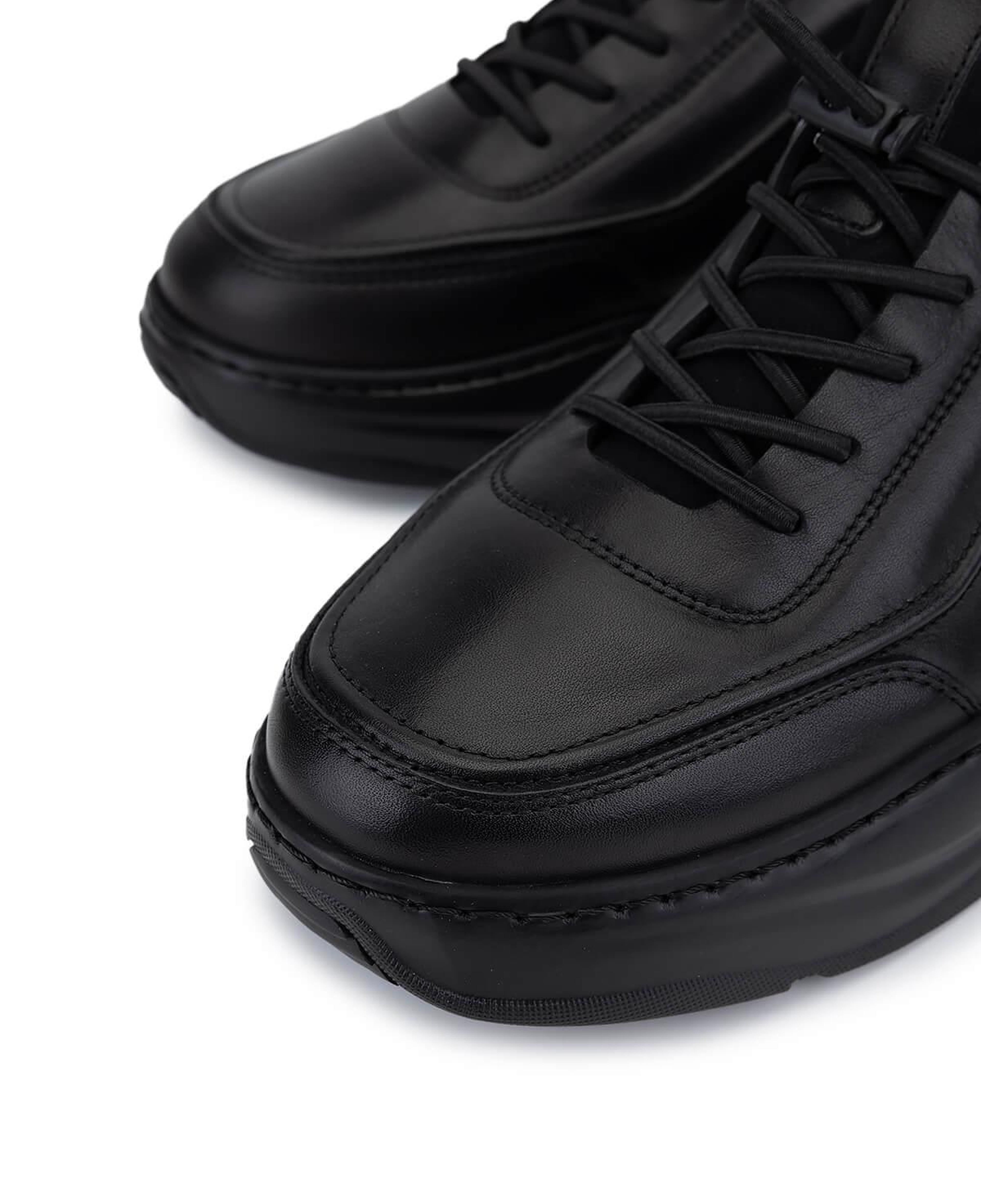 Tamer Tanca Erkek Hakiki Deri Siyah Sneakers & Spor Ayakkabı