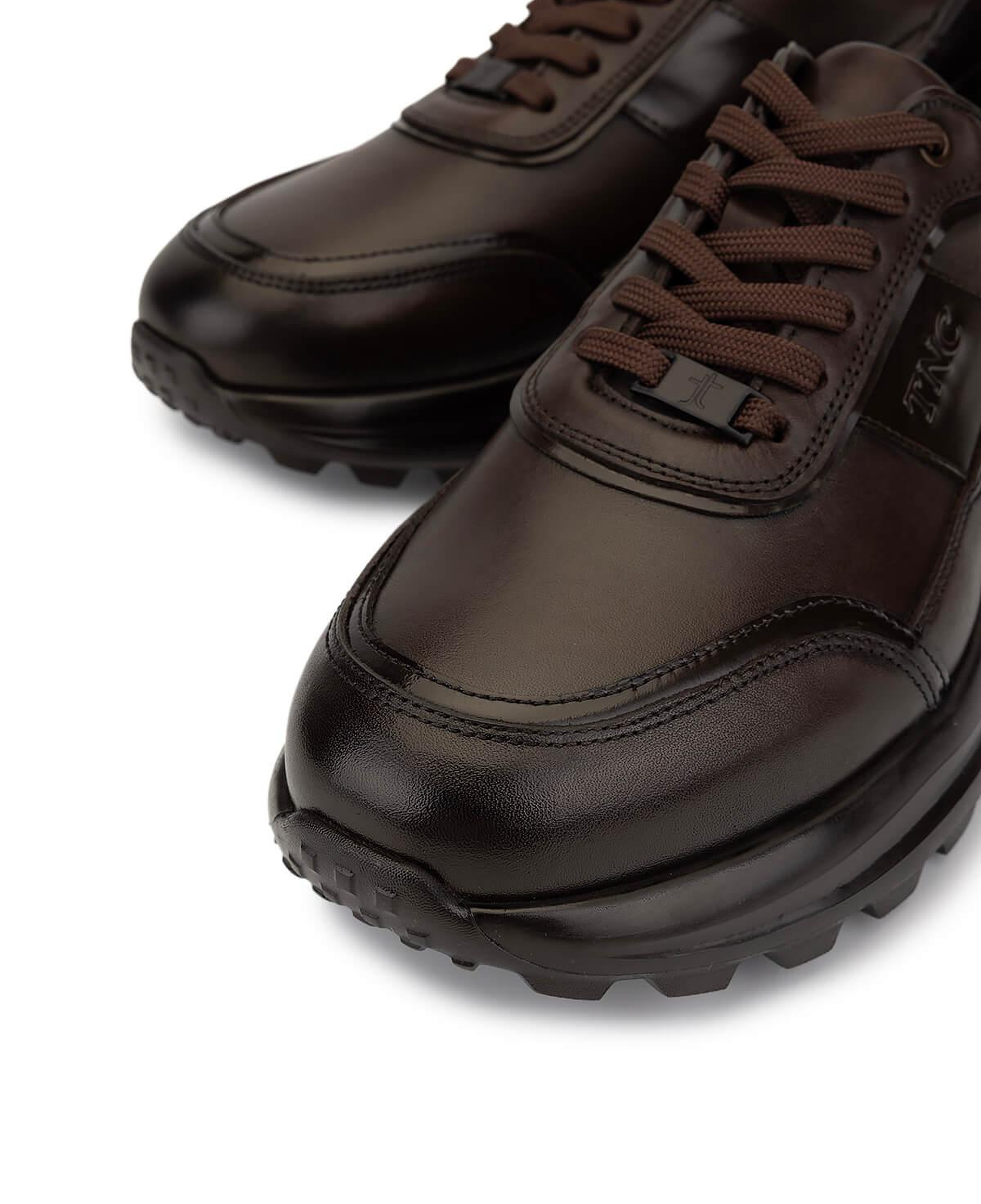 Tamer Tanca Erkek Hakiki Deri Kahverengi Sneakers & Spor Ayakkabı