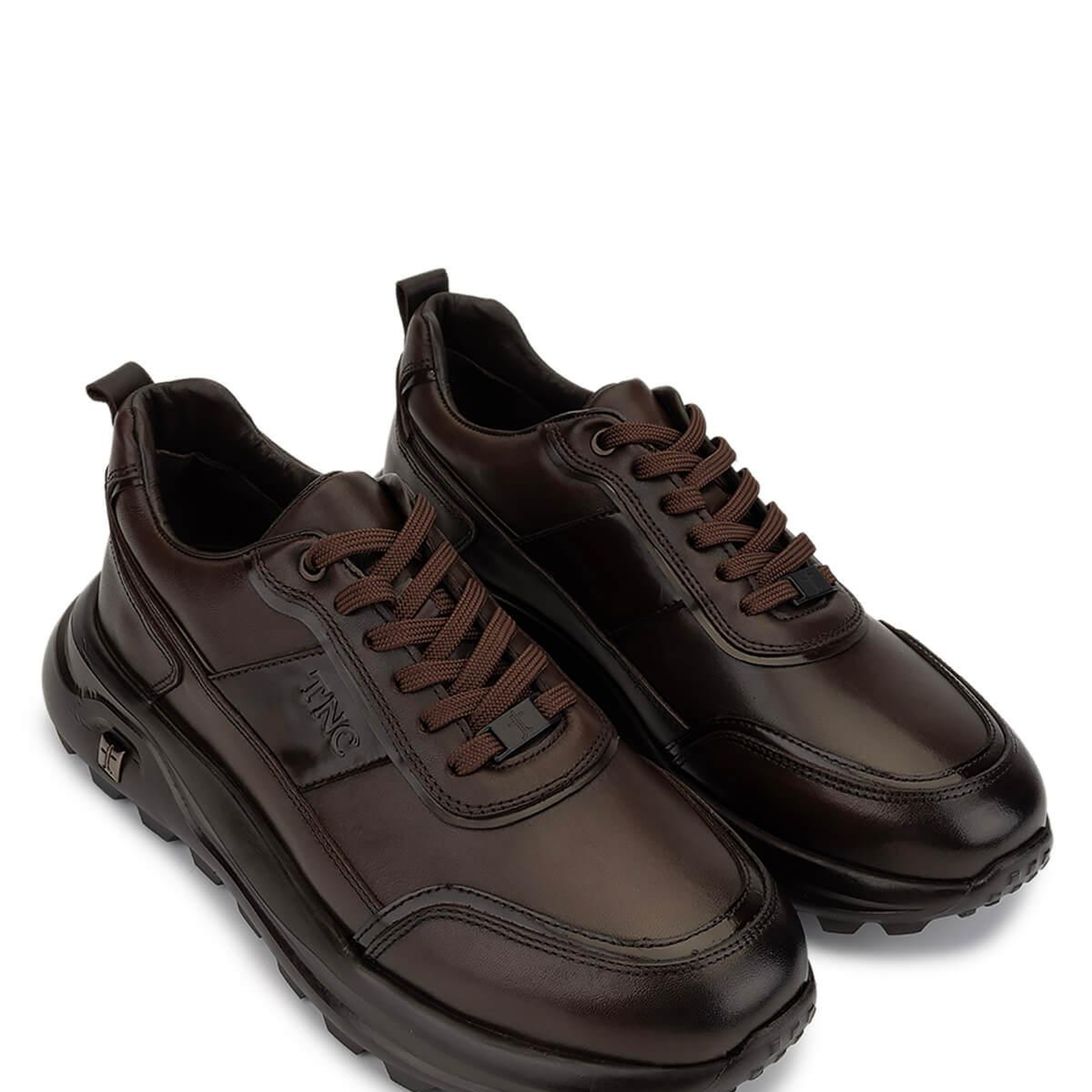 Tamer Tanca Erkek Hakiki Deri Kahverengi Sneakers & Spor Ayakkabı