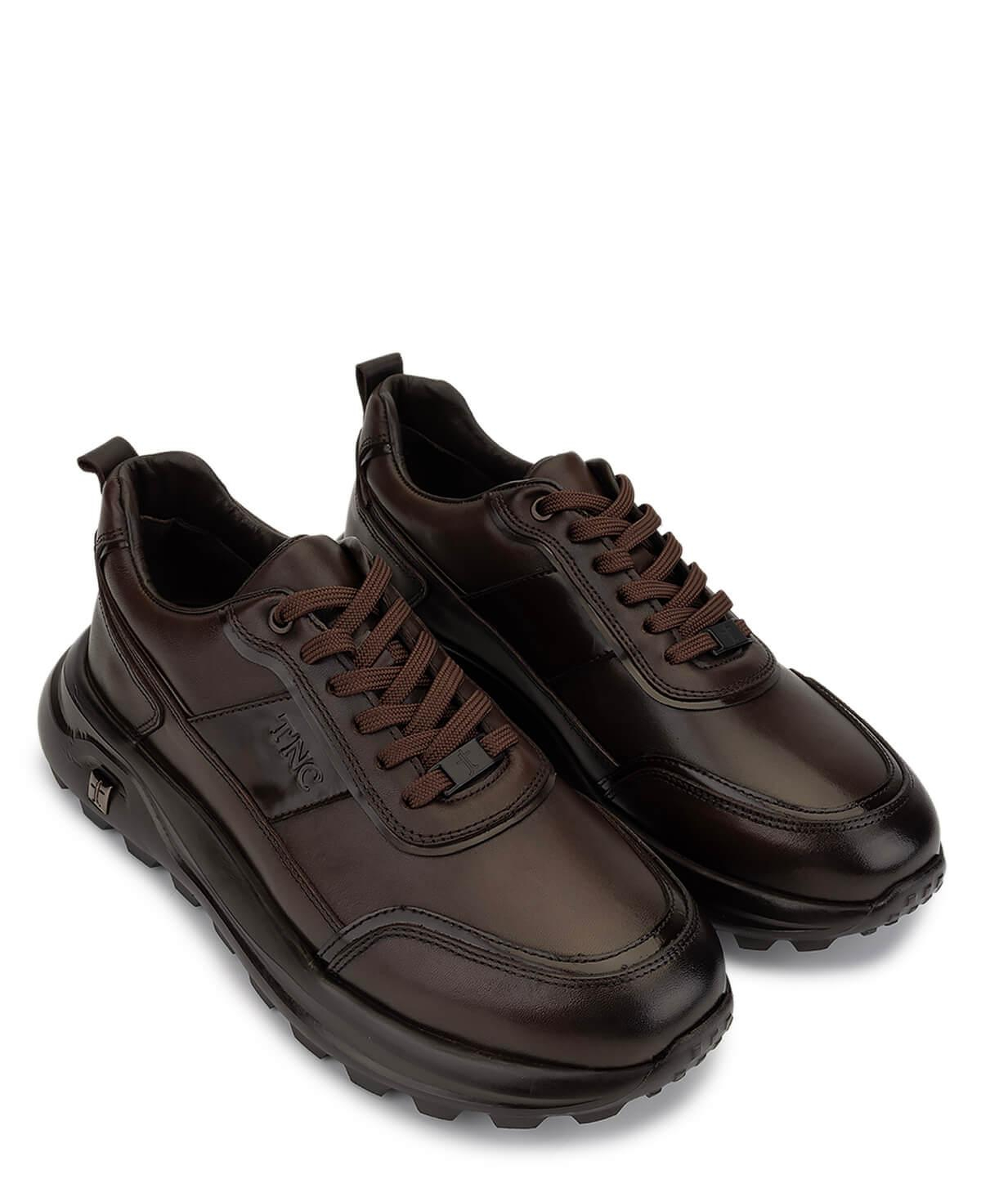Tamer Tanca Erkek Hakiki Deri Kahverengi Sneakers & Spor Ayakkabı