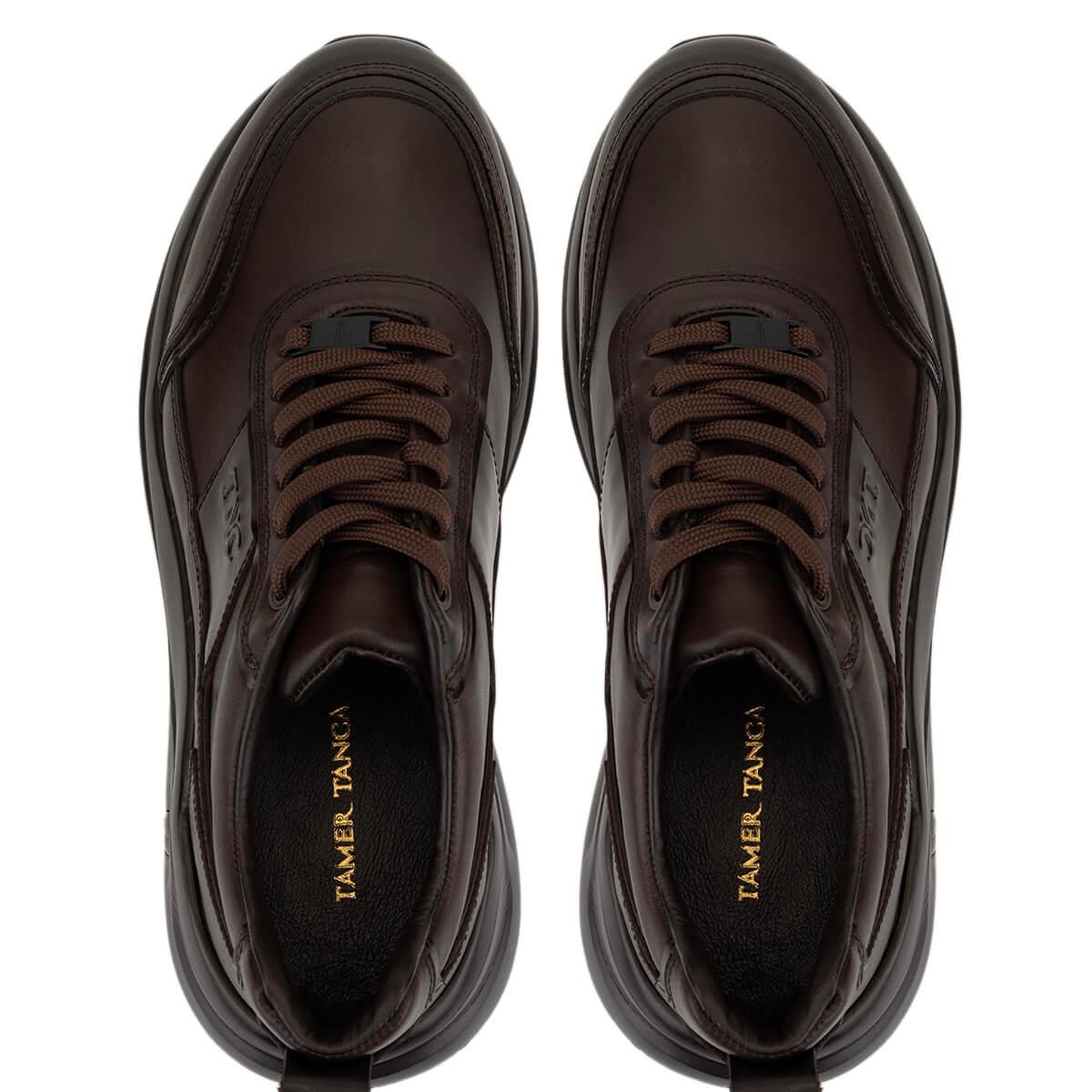 Tamer Tanca Erkek Hakiki Deri Kahverengi Sneakers & Spor Ayakkabı