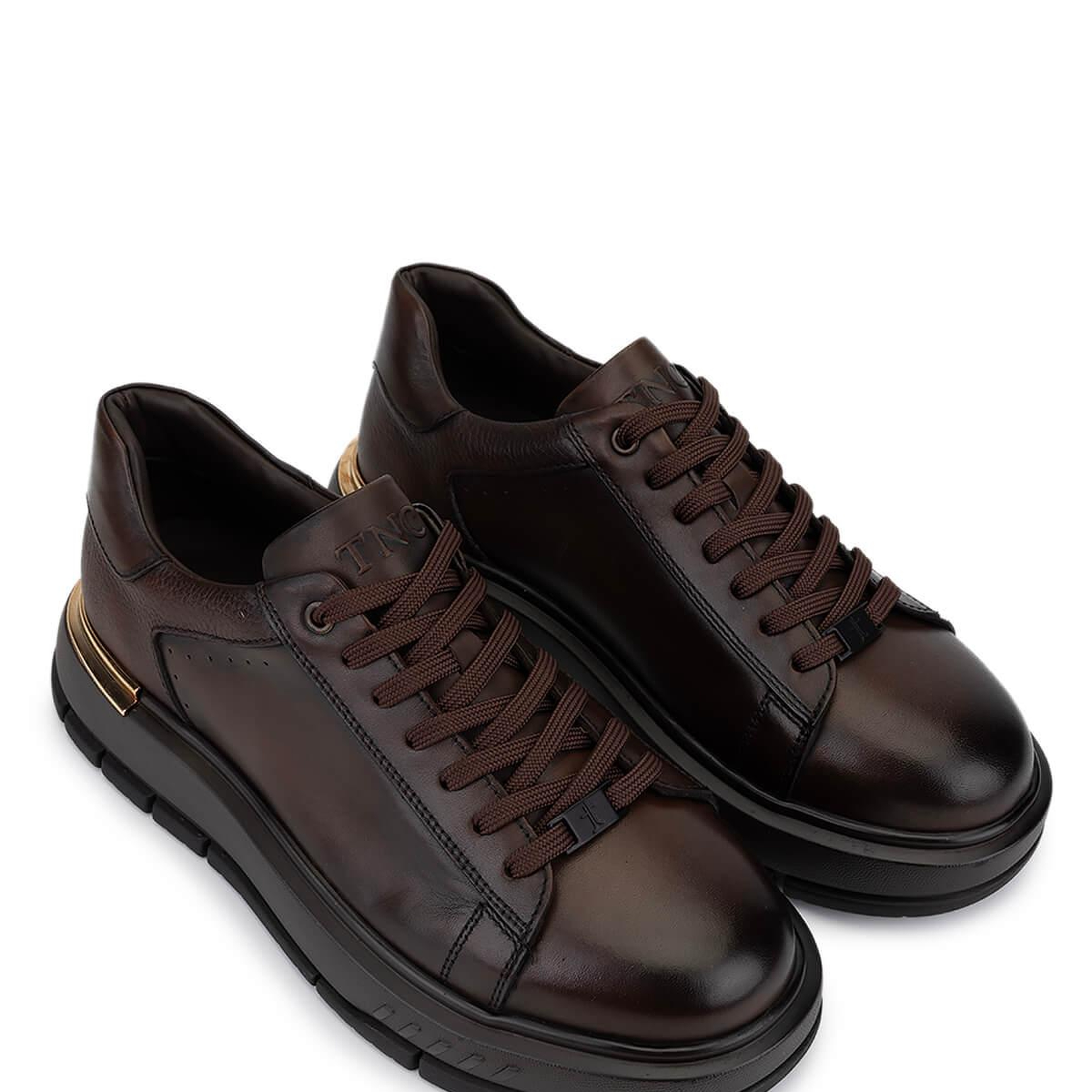 Tamer Tanca Erkek Hakiki Deri Kahverengi Sneakers & Spor Ayakkabı