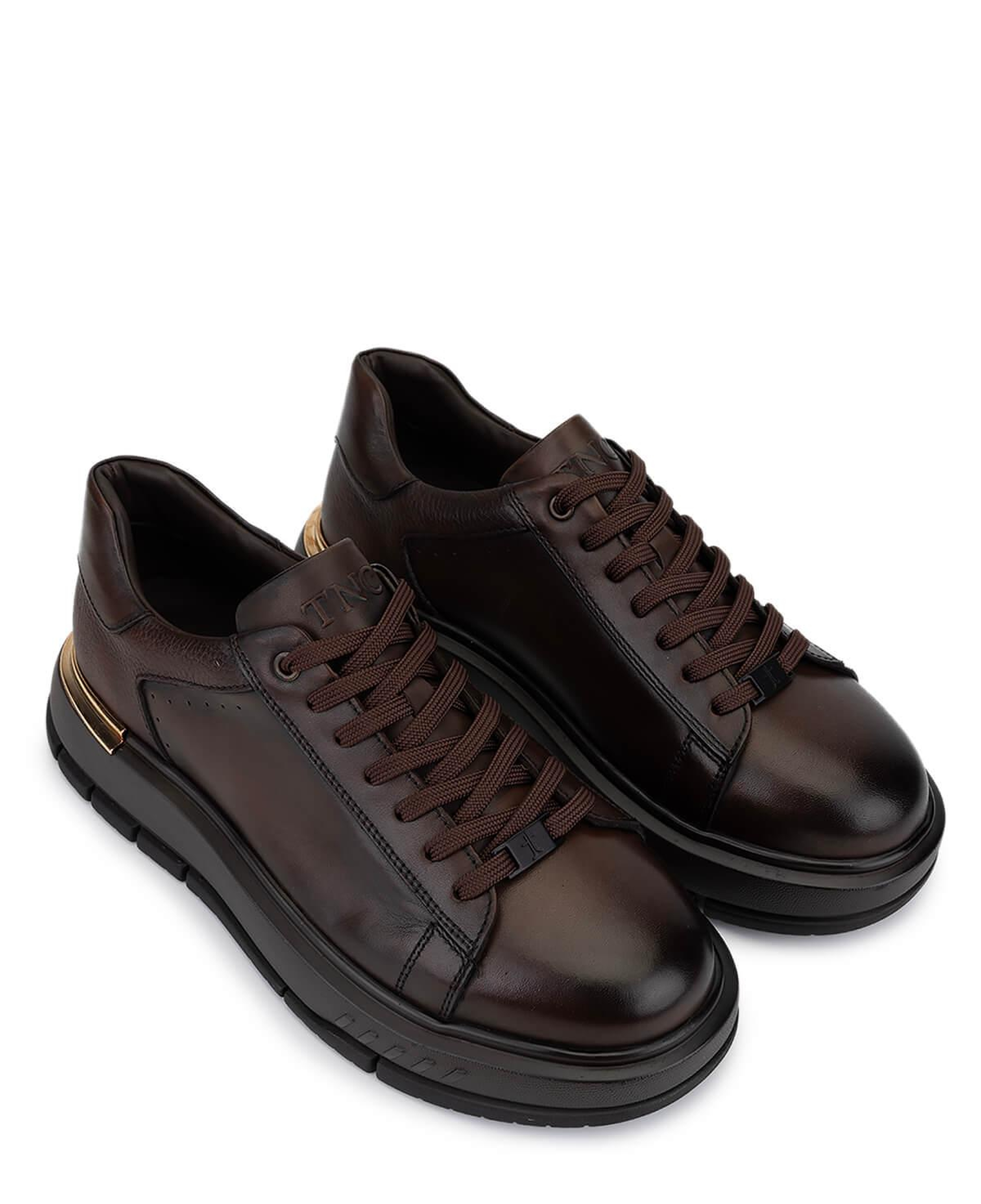 Tamer Tanca Erkek Hakiki Deri Kahverengi Sneakers & Spor Ayakkabı