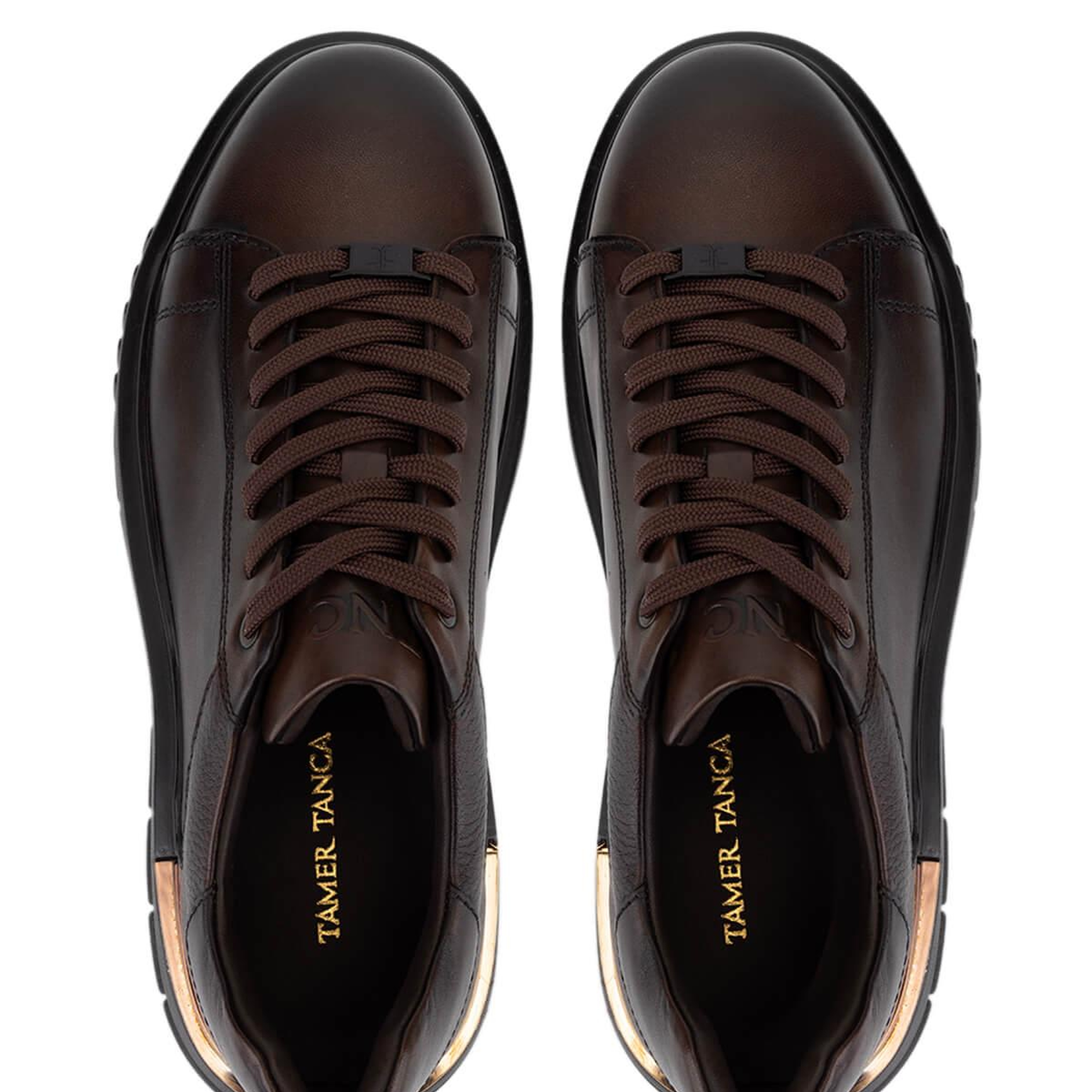 Tamer Tanca Erkek Hakiki Deri Kahverengi Sneakers & Spor Ayakkabı