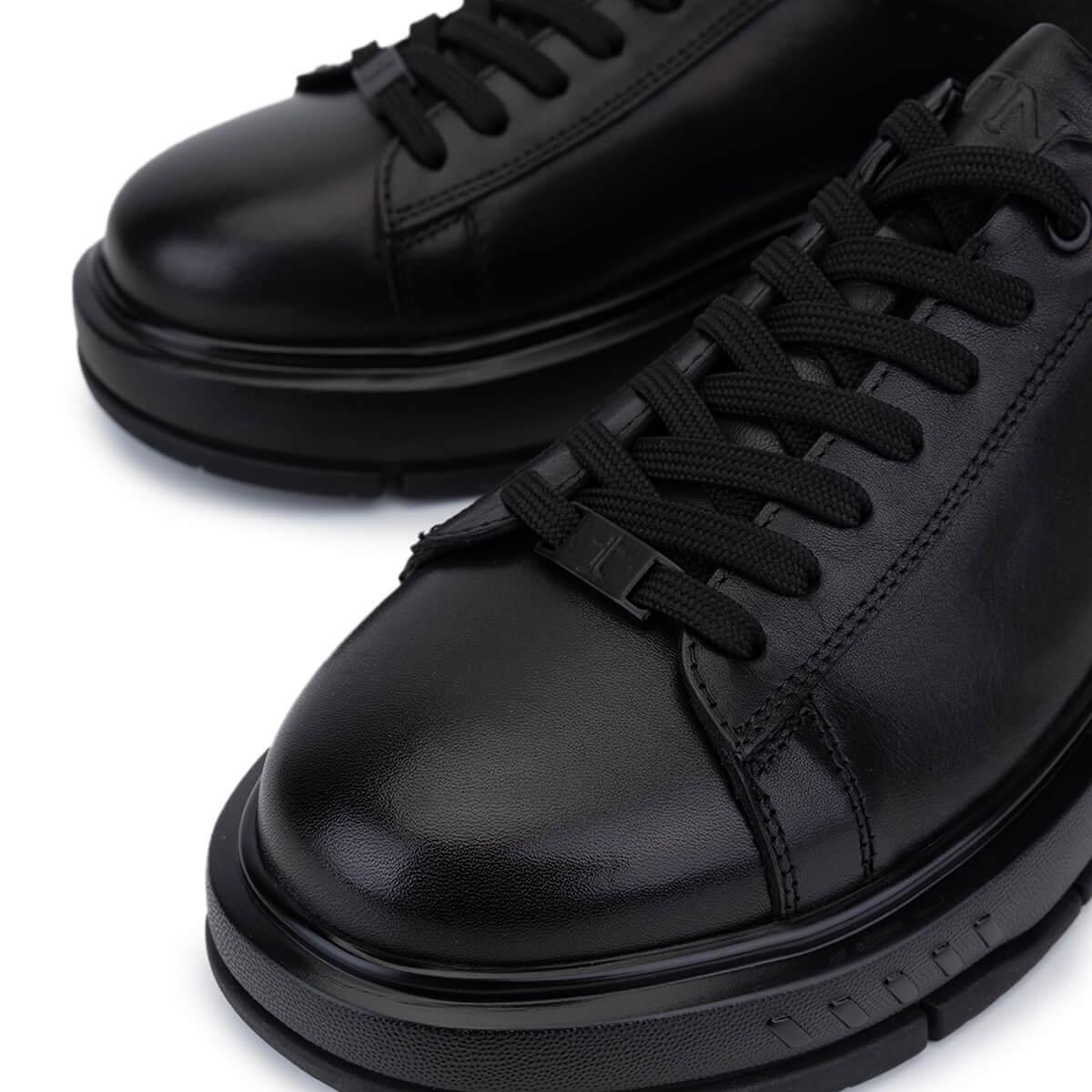 Tamer Tanca Erkek Hakiki Deri Siyah Sneakers & Spor Ayakkabı