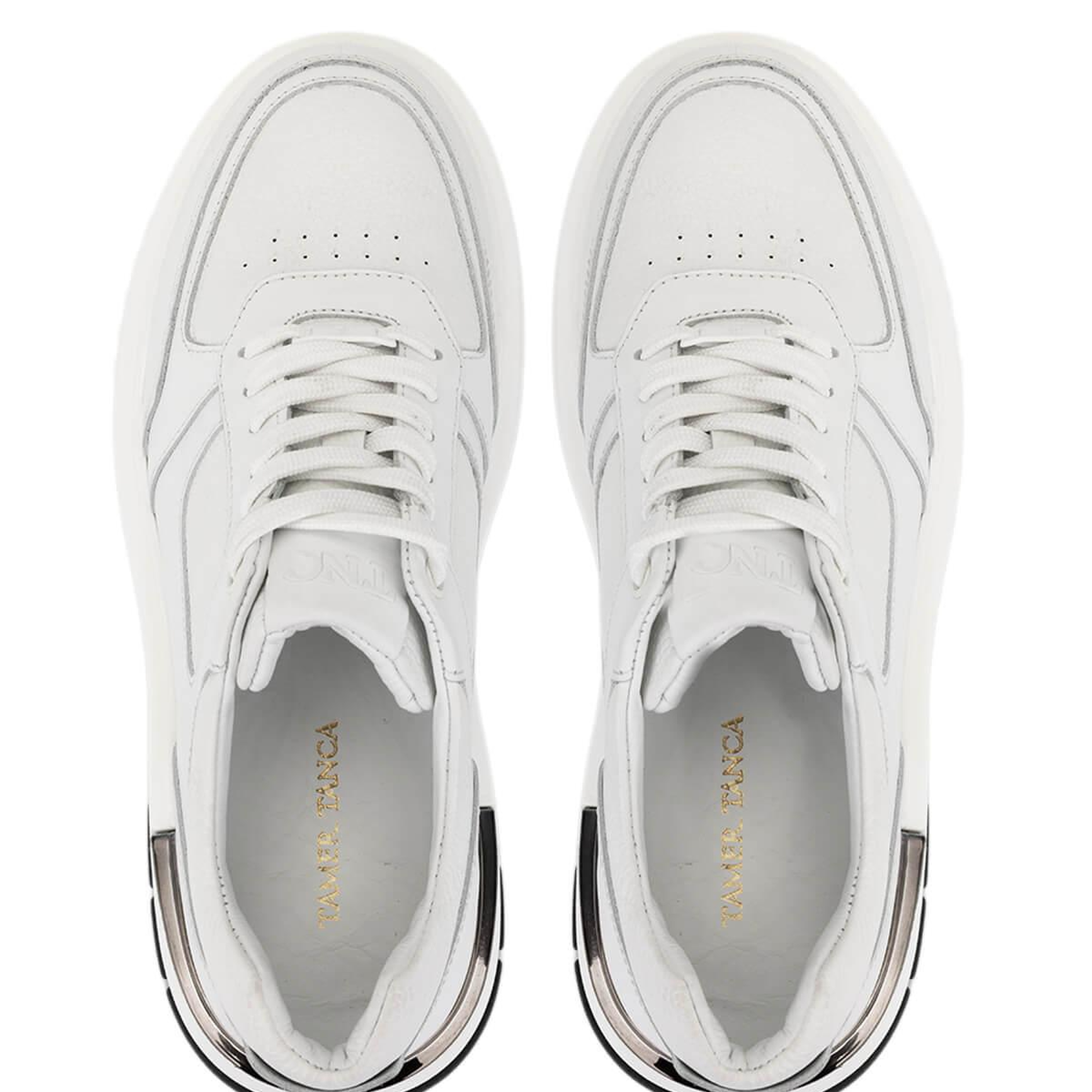 Tamer Tanca Erkek Hakiki Deri Beyaz Sneakers & Spor Ayakkabı