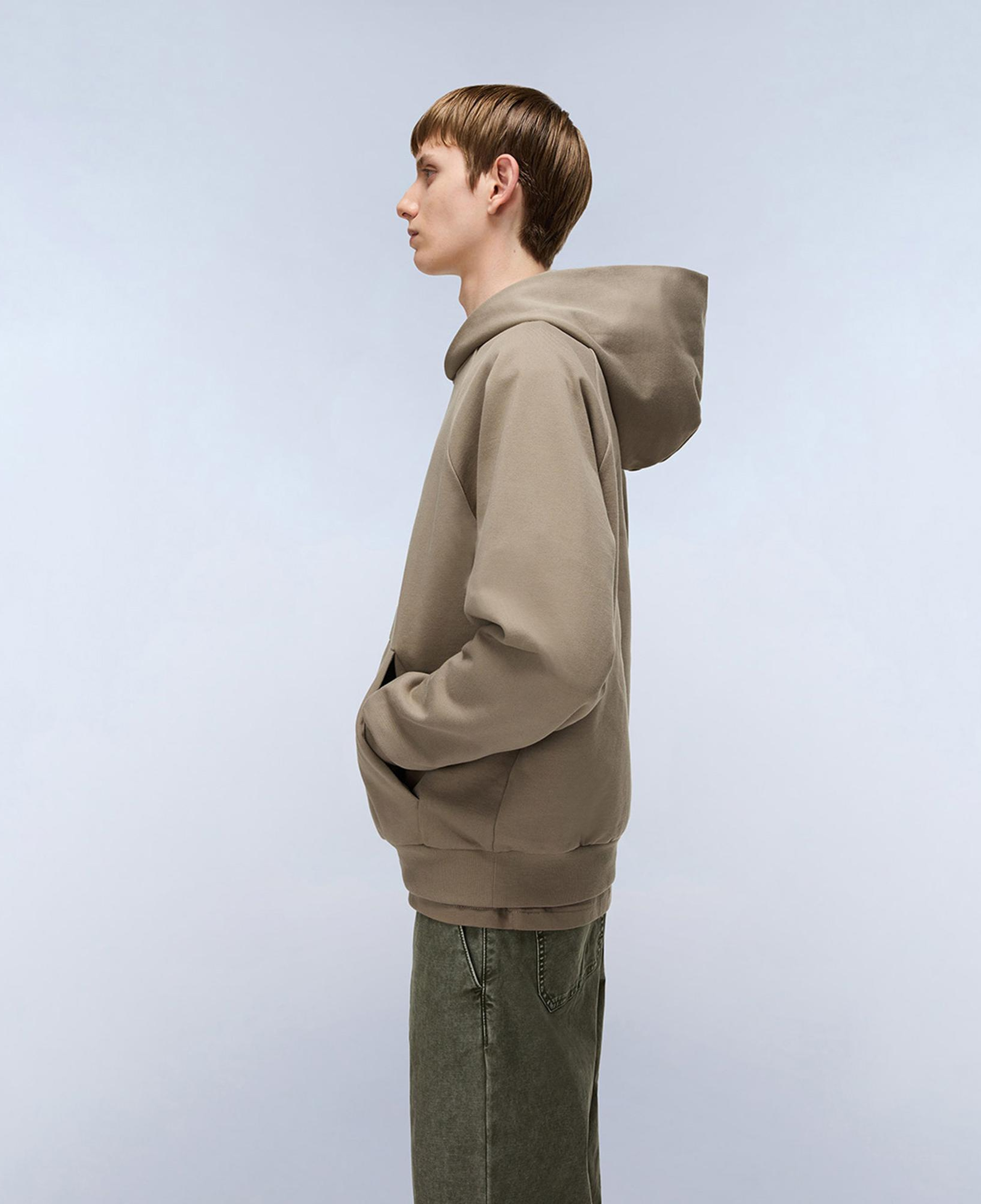 Napapijri B-Elevated Logo Erkek Kahverengi Sweatshirt