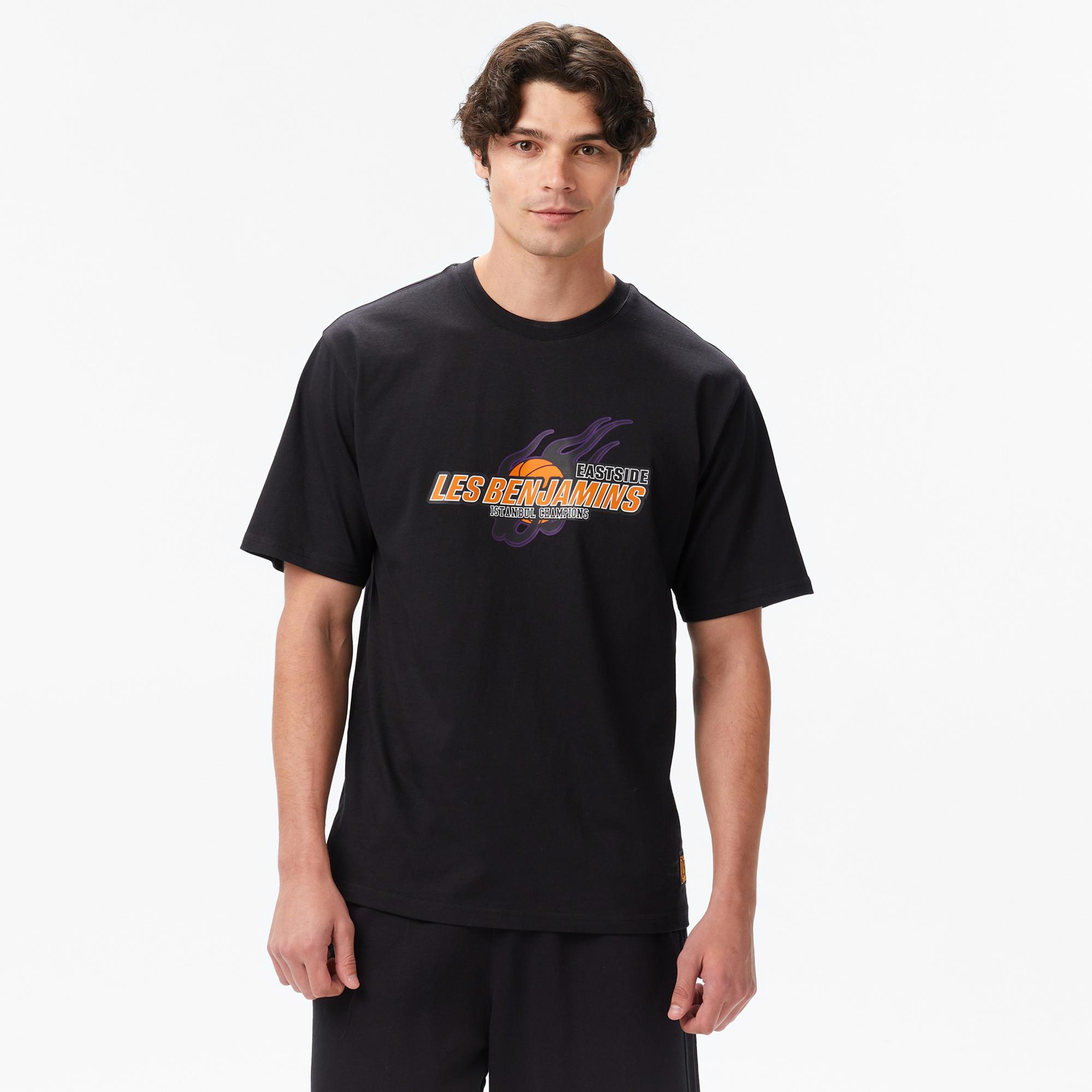 Les Benjamins Erkek Siyah T-Shirt
