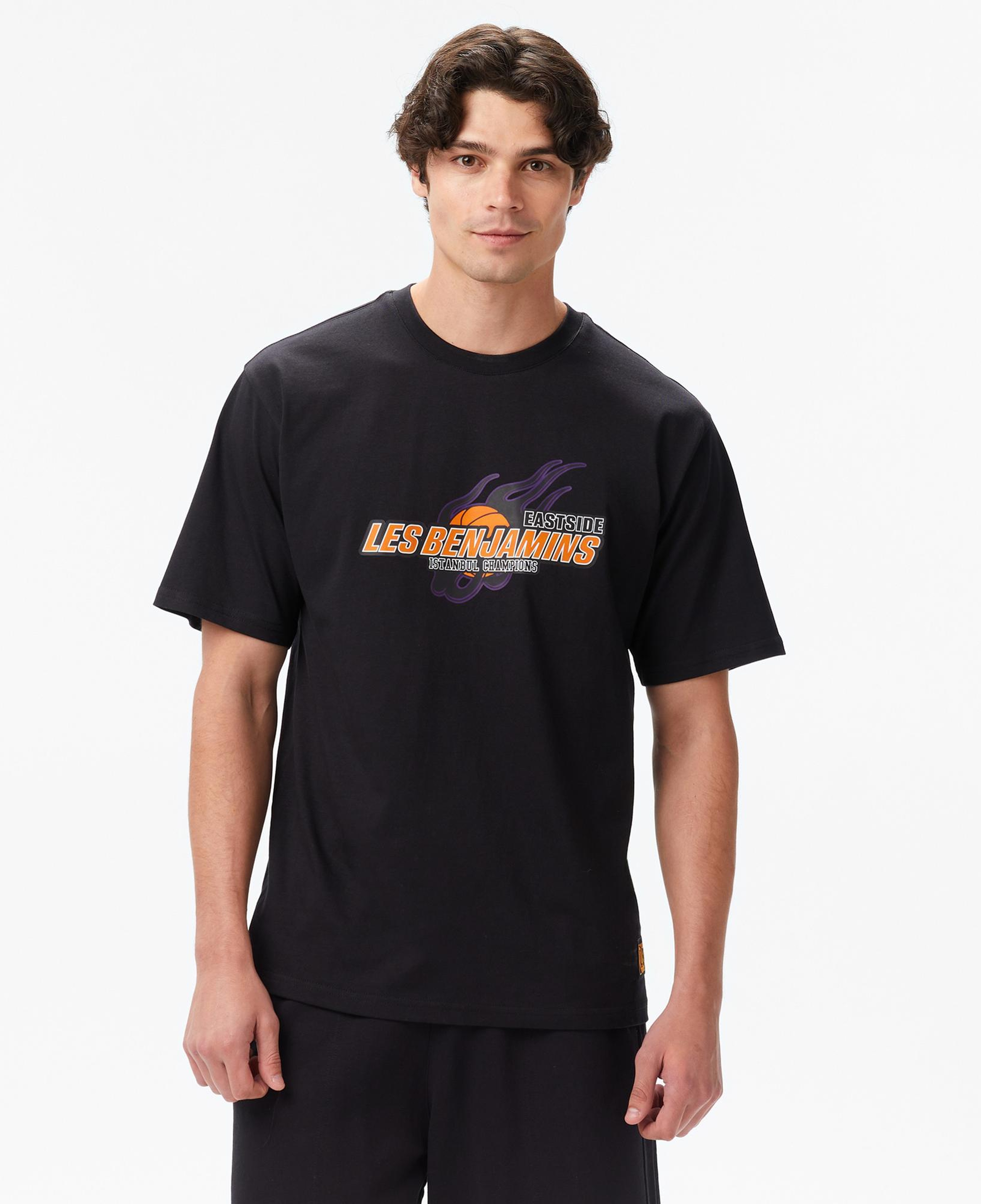 Les Benjamins Erkek Siyah T-Shirt