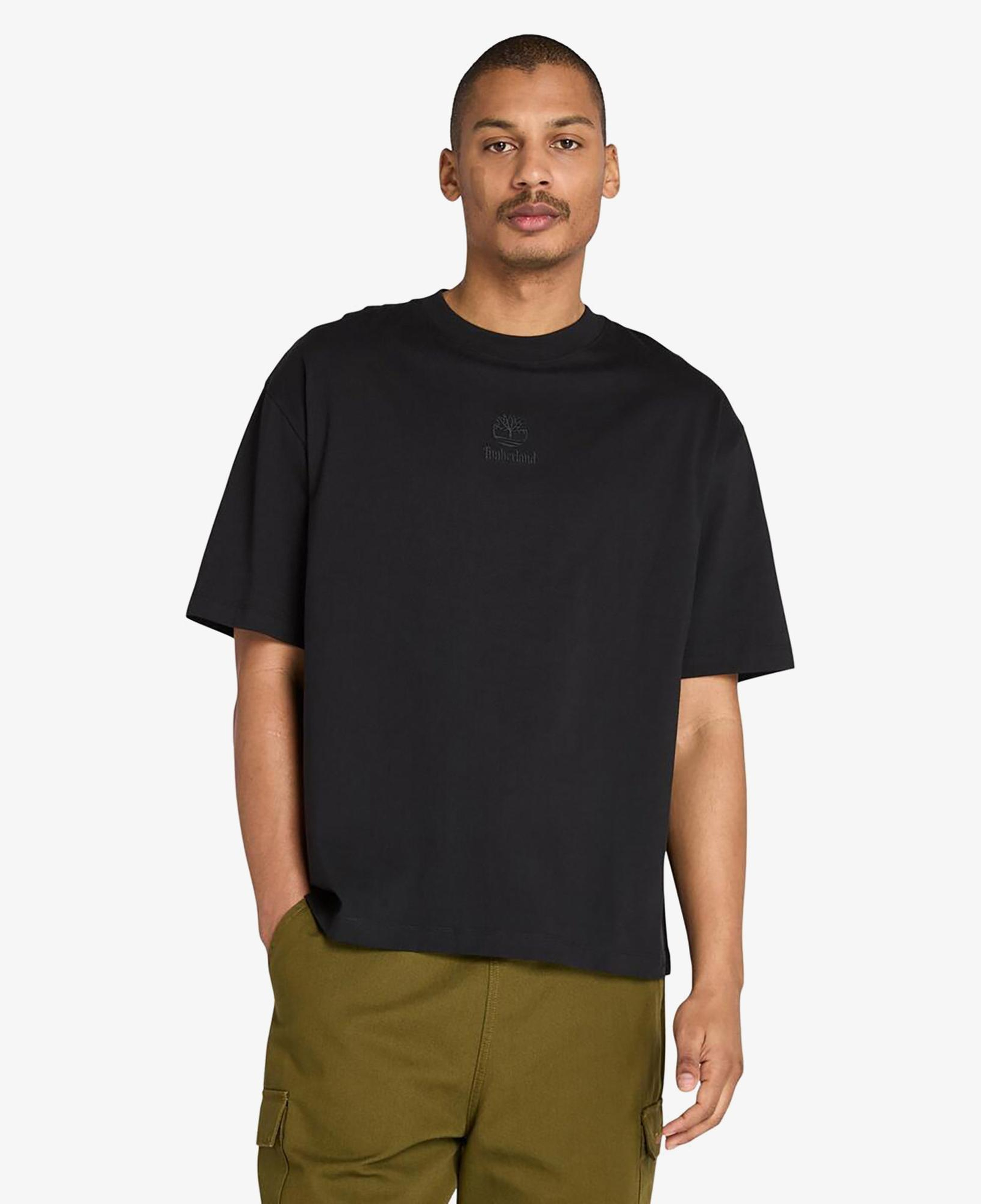 Timberland Hampthon Tonal Stack Logo Erkek Siyah T-Shirt