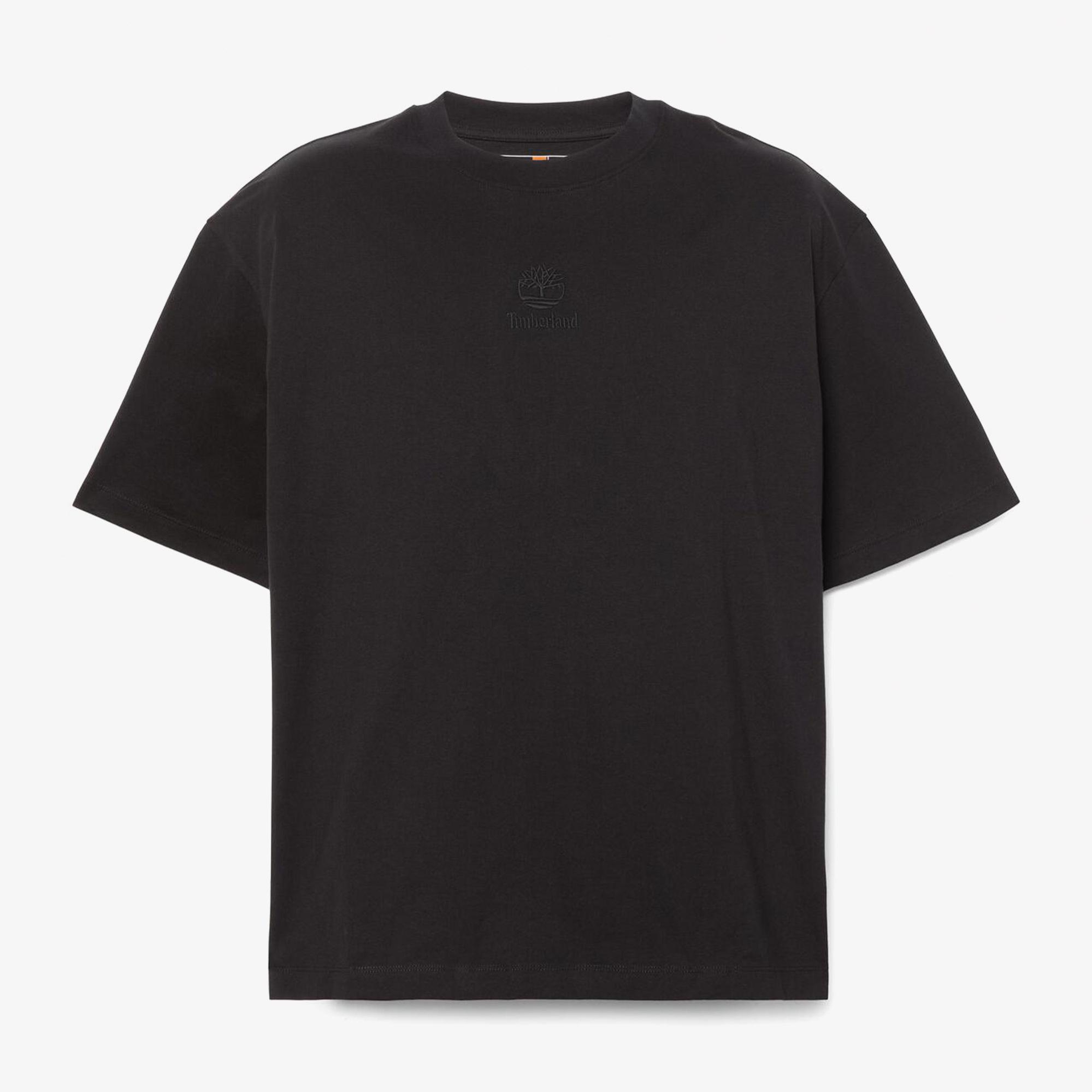 Timberland Hampthon Tonal Stack Logo Erkek Siyah T-Shirt
