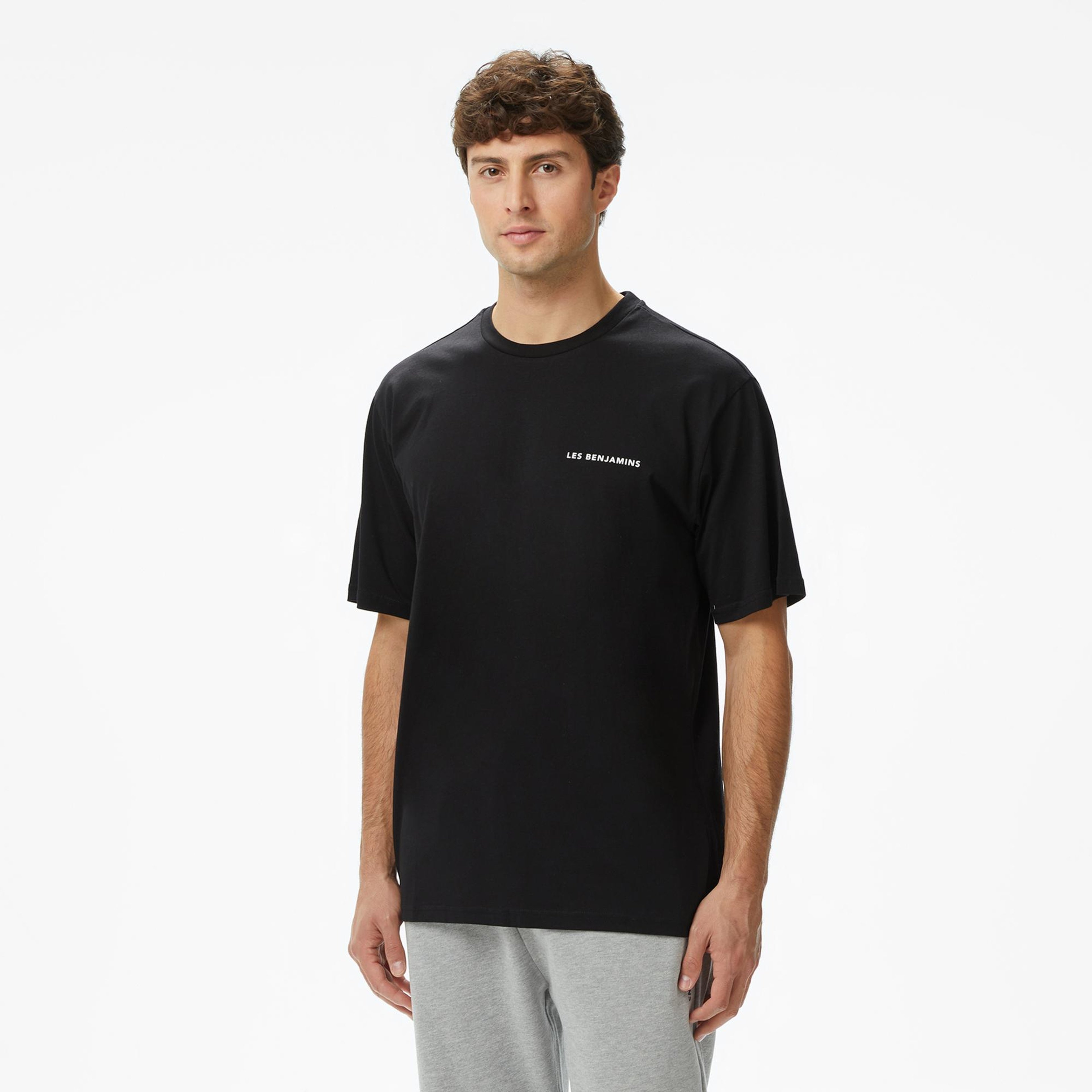 Les Benjamins Erkek Siyah T-Shirt
