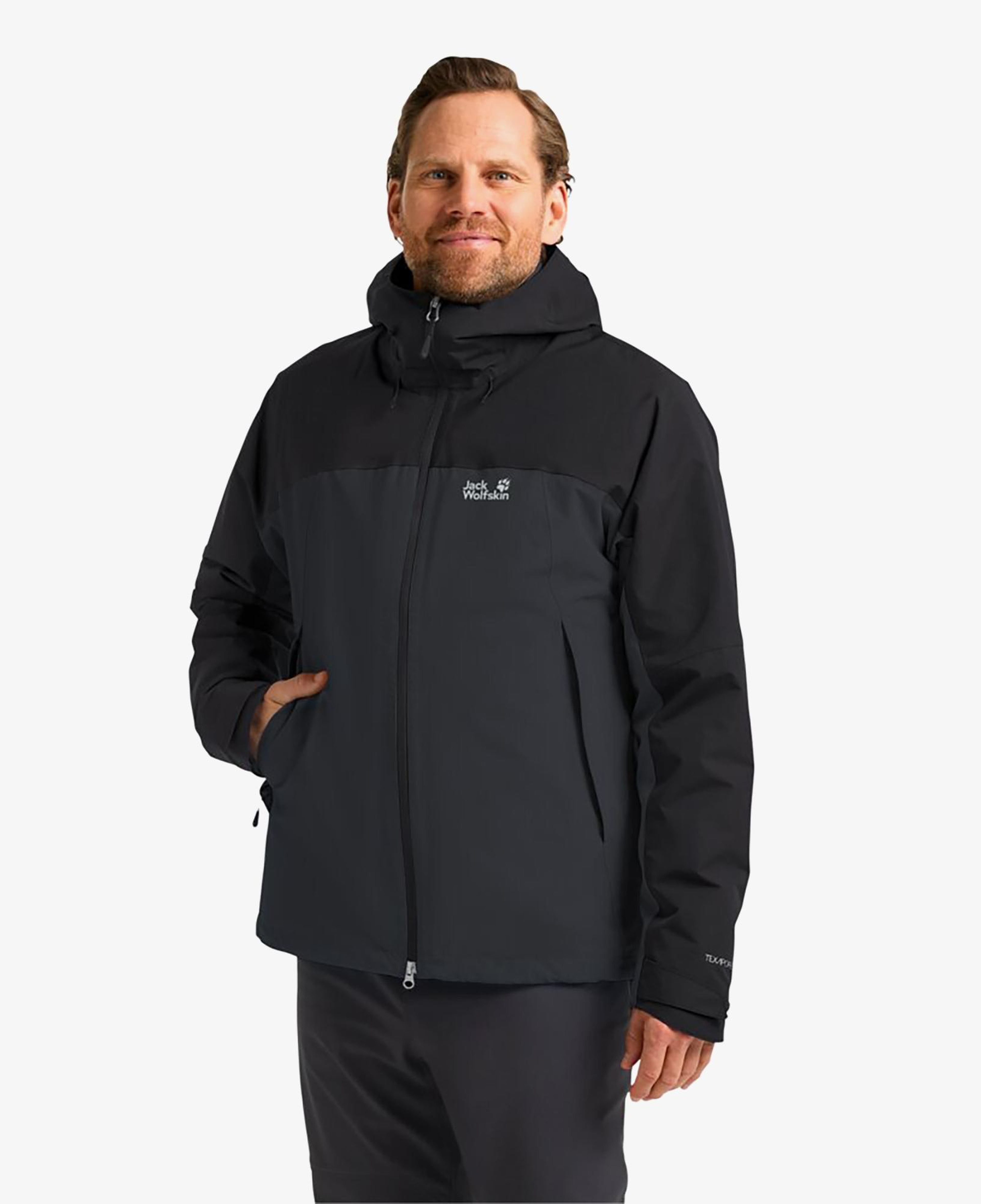 Jack Wolfskin Wild Places 3in2 Erkek Gri Ceket