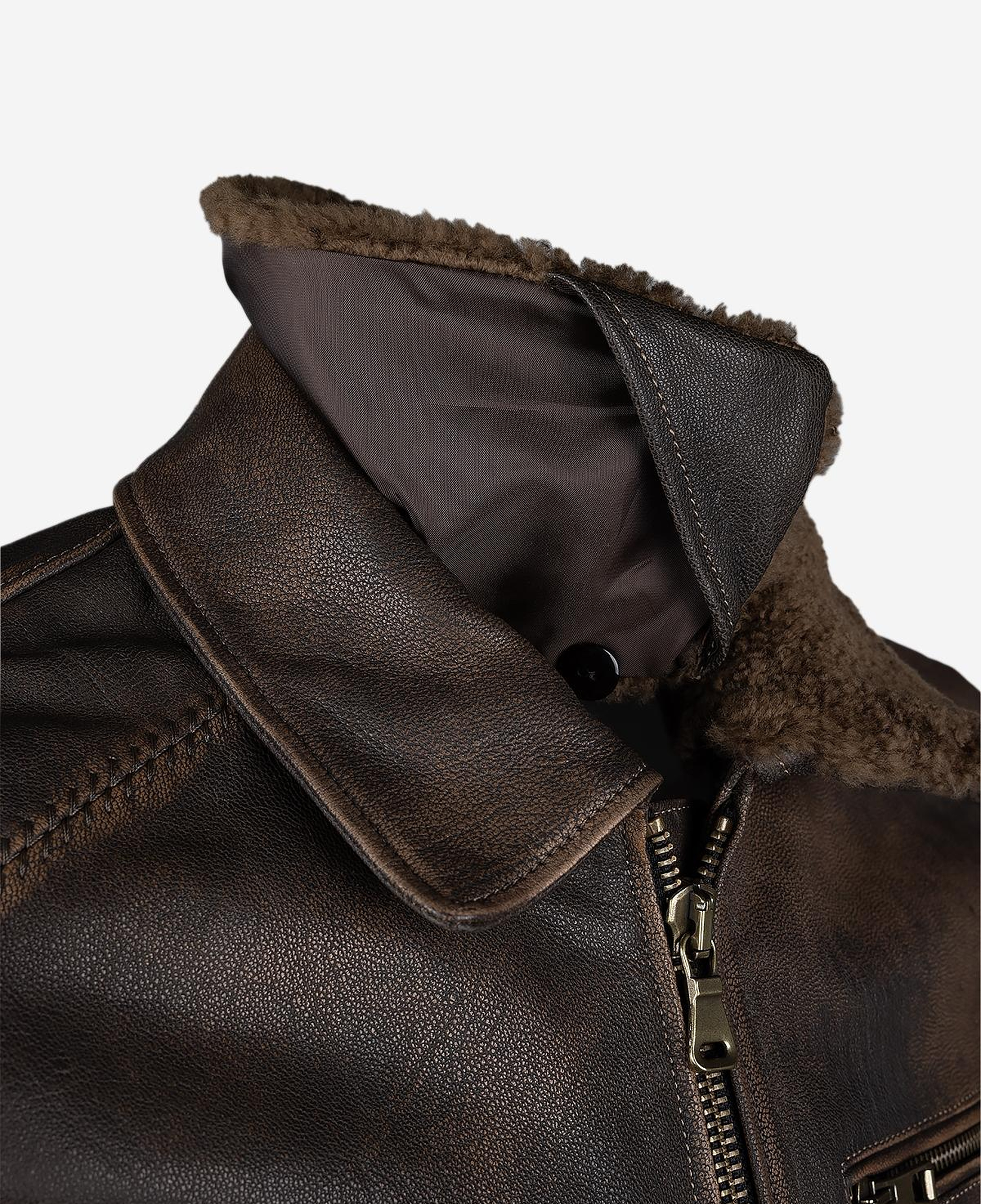 Valmenti Erkek Hakiki Deri Viski Eskitme Deri Mont