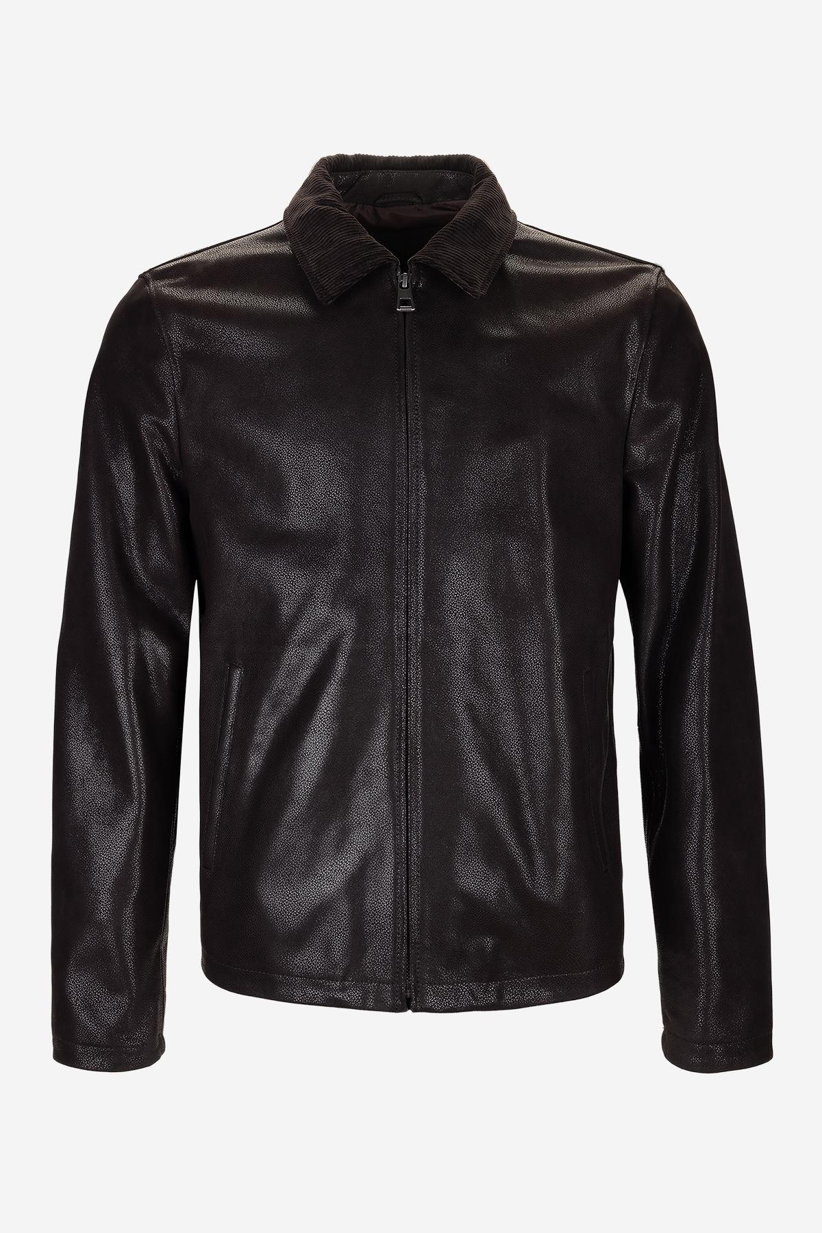 Valmenti Erkek Hakiki Deri Kahverengi Deri Mont