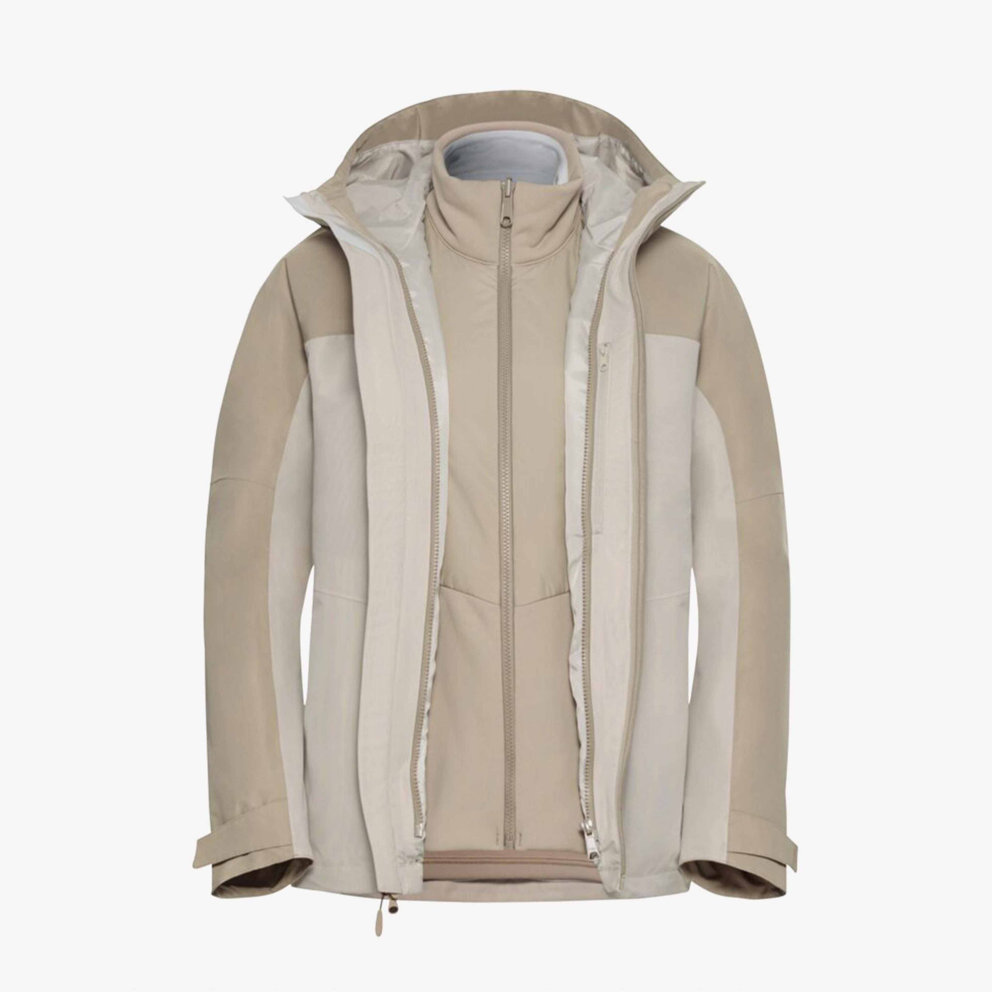 Jack Wolfskin Wild Places 3in4 Kadın Krem Ceket