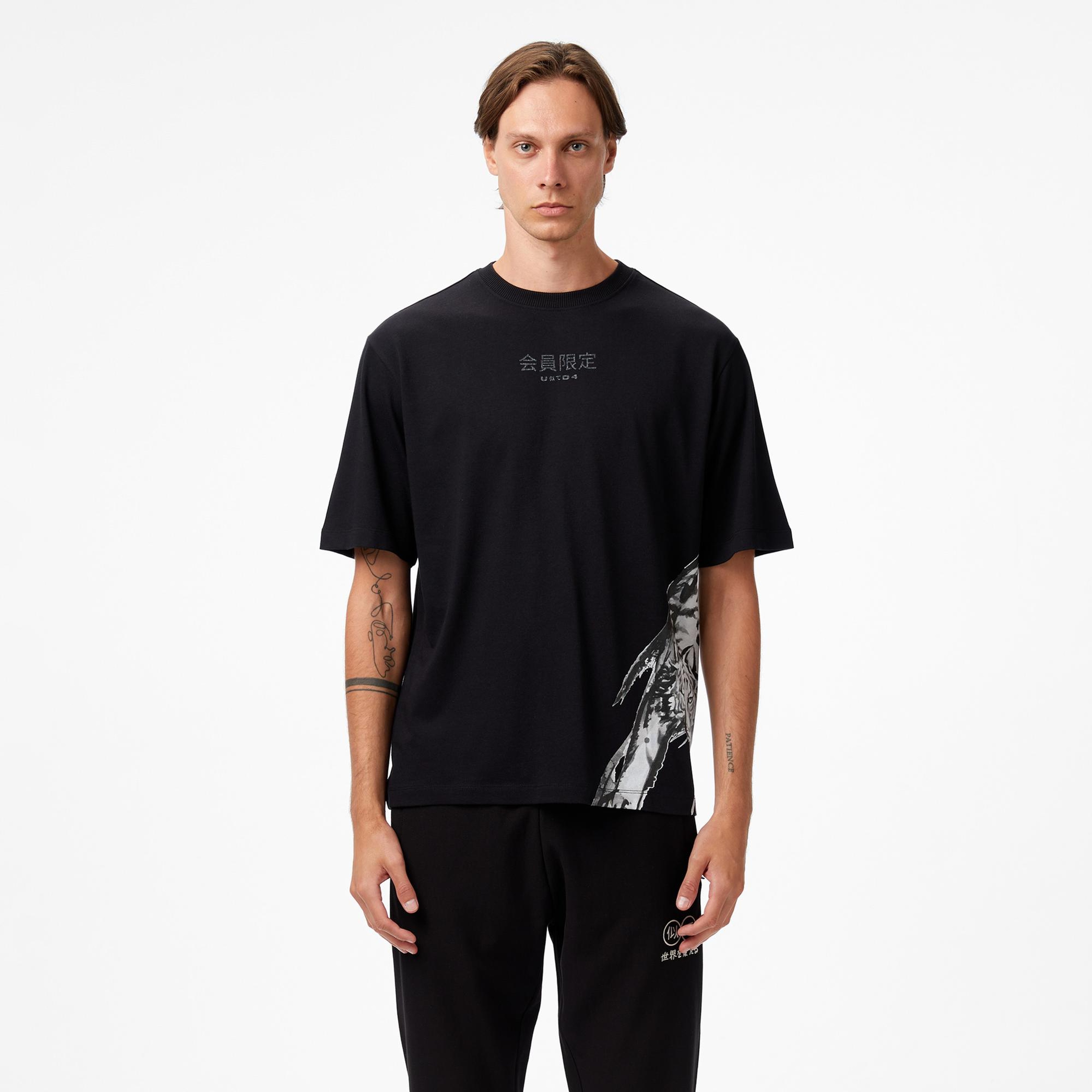 United4 Classic Erkek Siyah T-Shirt