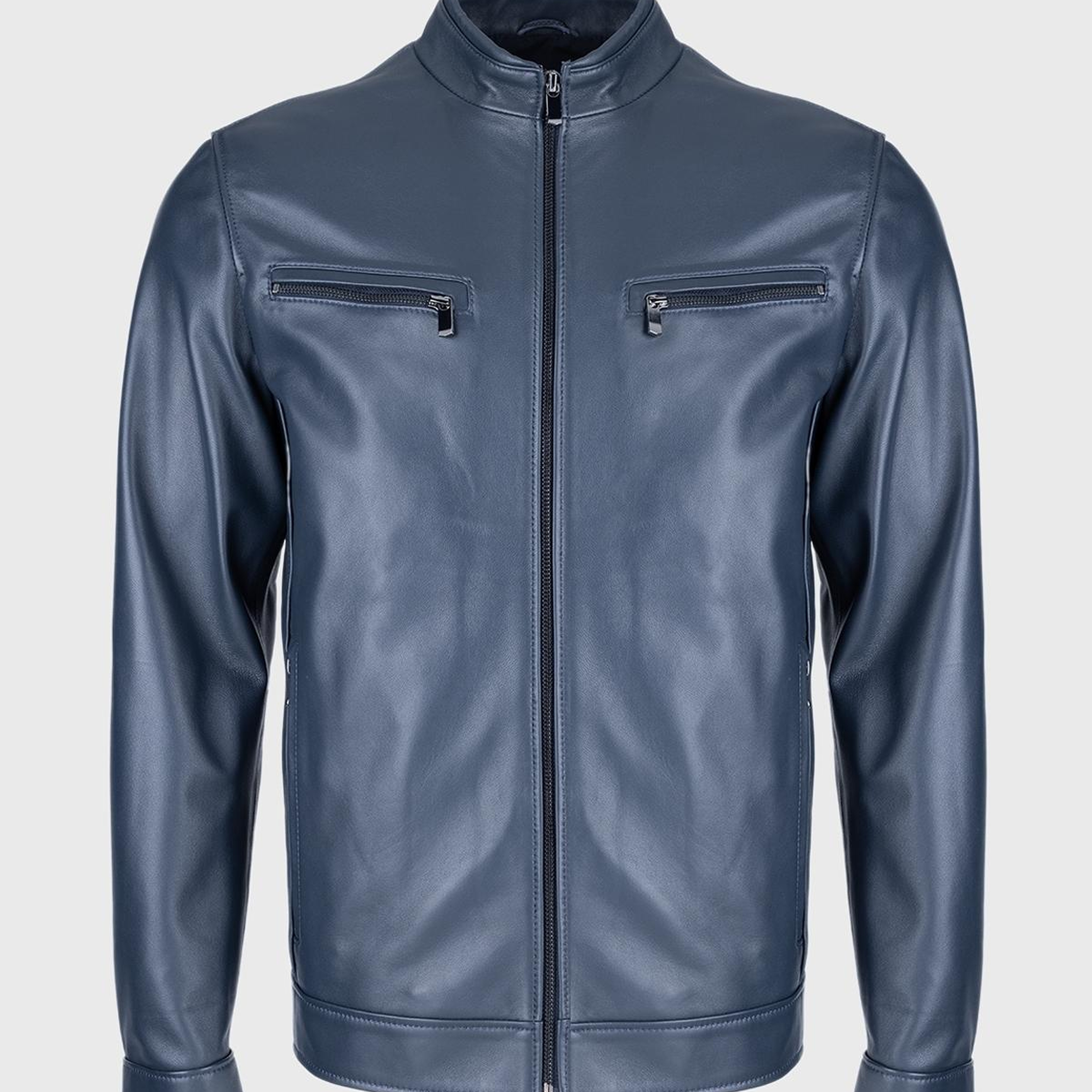 Valmenti Erkek Hakiki Deri Lacivert Deri Mont