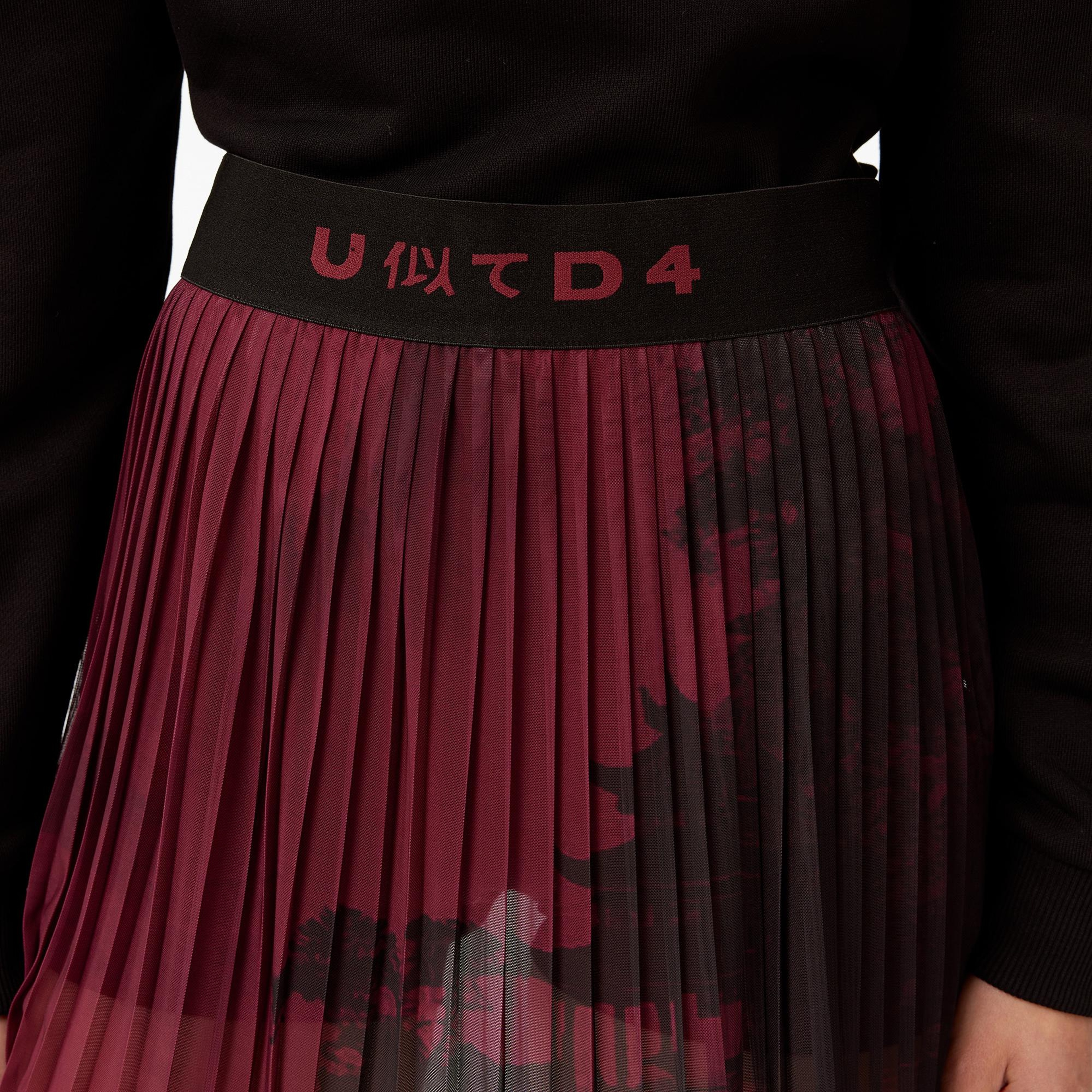 UNITED4 Kadın Bordo Etek