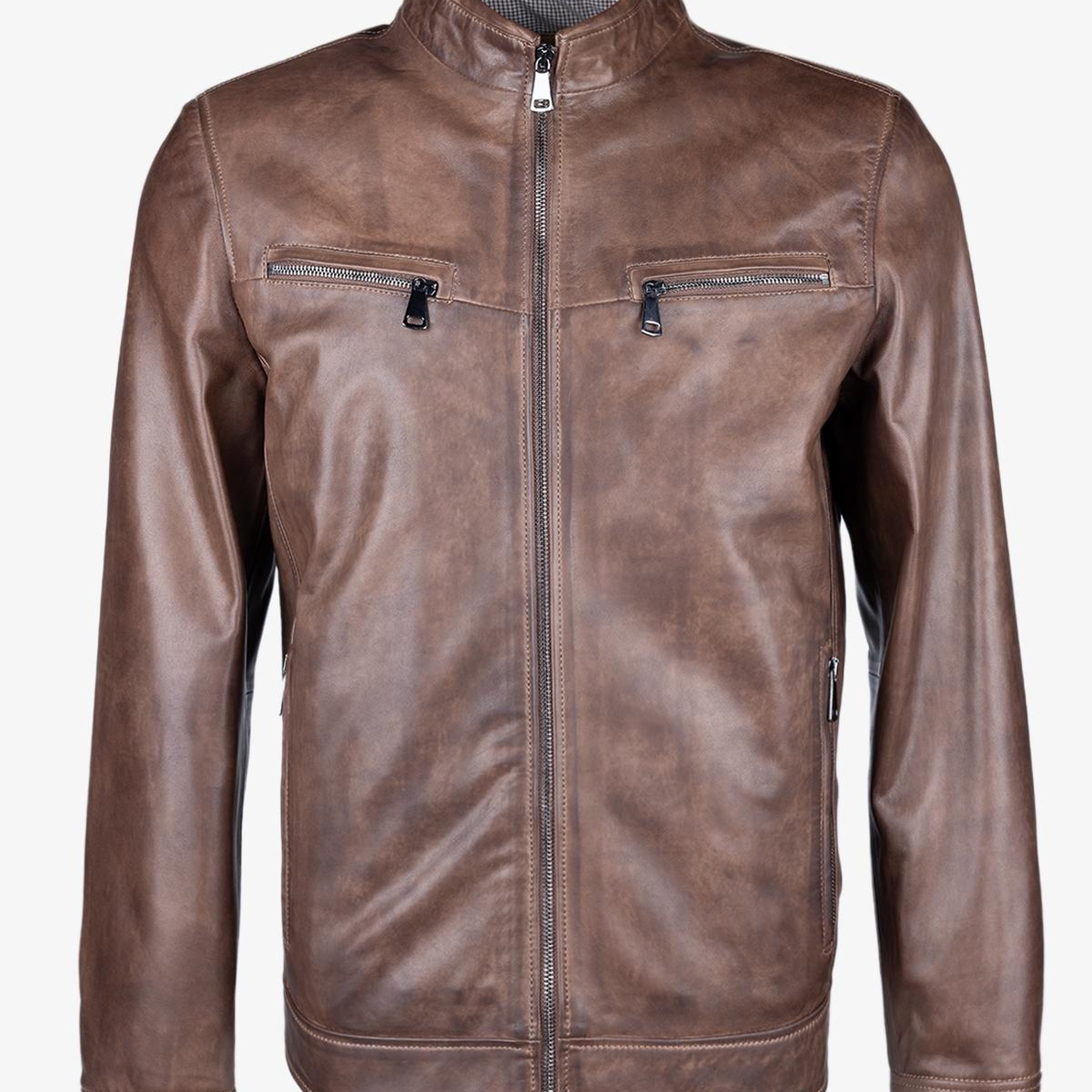 Valmenti Erkek Hakiki Deri Kahverengi Deri Mont