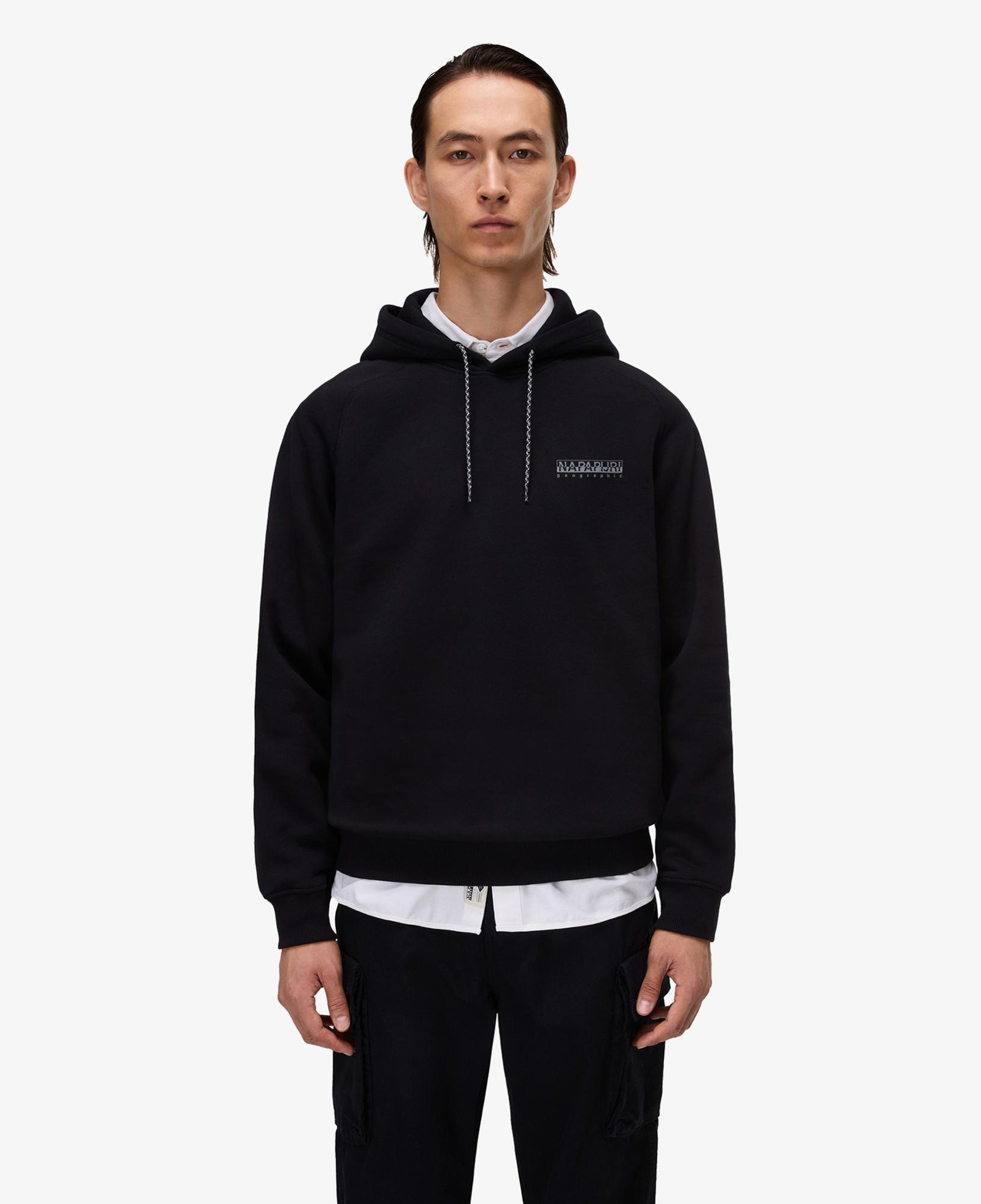 Napapijri B-Back Graphic Erkek Siyah Sweatshirt