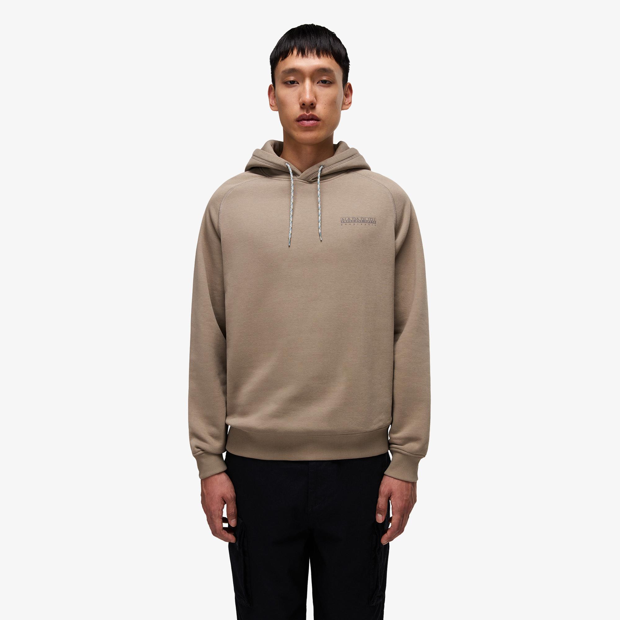 Napapijri B-Back Graphic Erkek Yeşil Sweatshirt