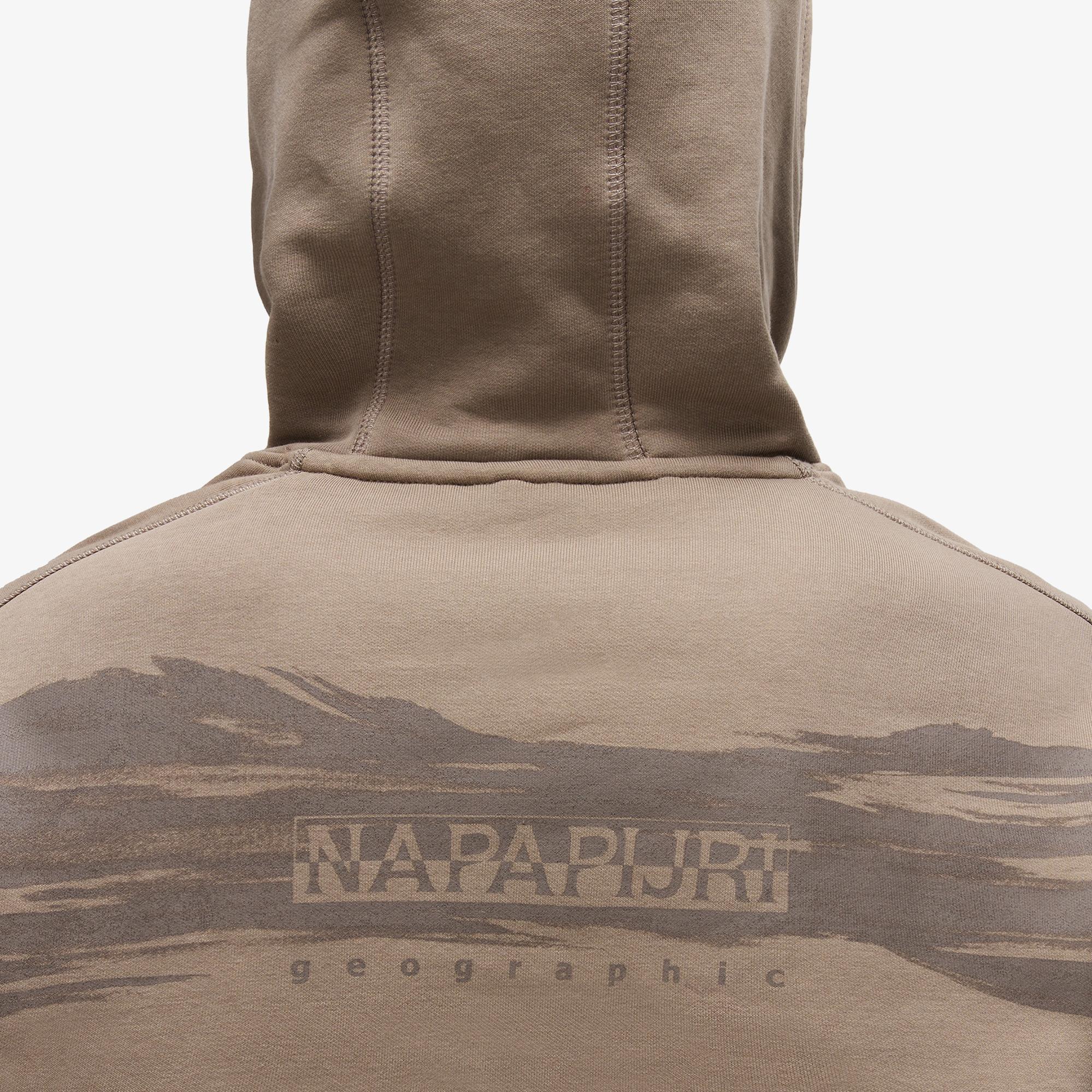 Napapijri B-Back Graphic Erkek Yeşil Sweatshirt