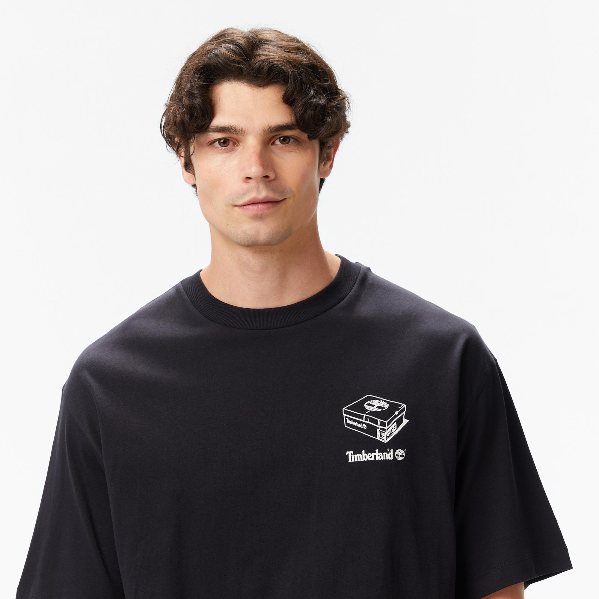 Timberland 'My Boots'' Short Sleeve Erkek Siyah T-Shirt