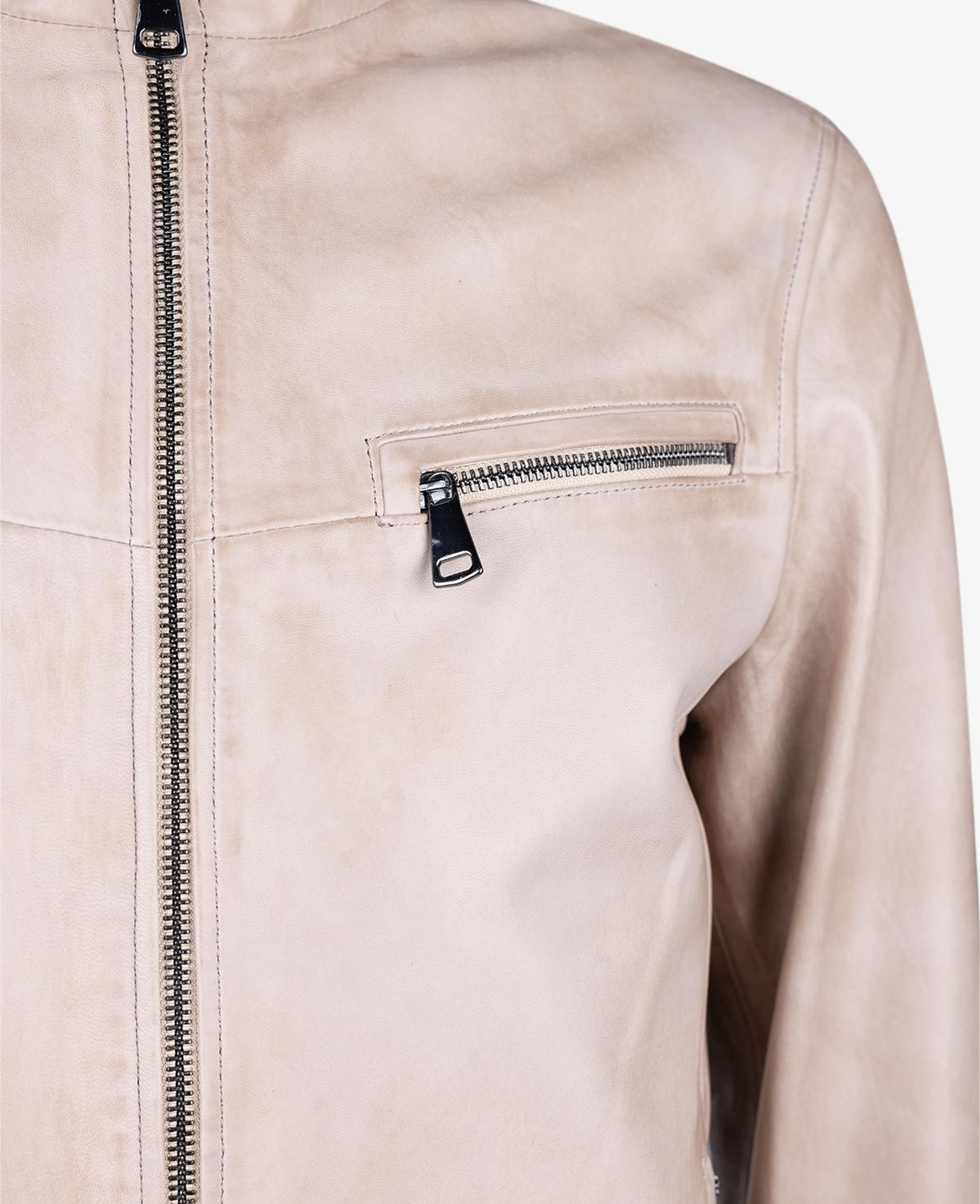 Valmenti Erkek Hakiki Deri Bej Deri Mont