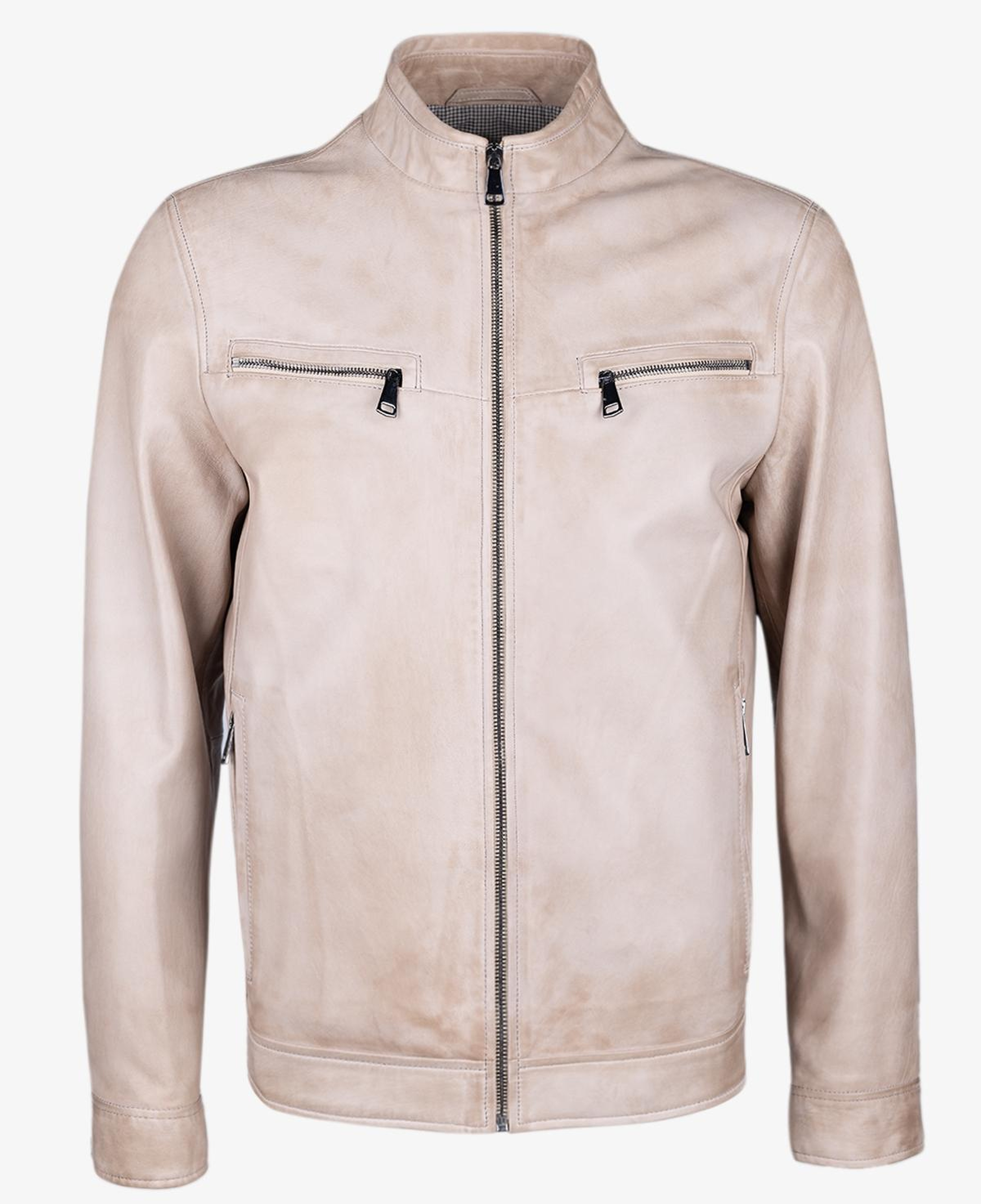 Valmenti Erkek Hakiki Deri Bej Deri Mont