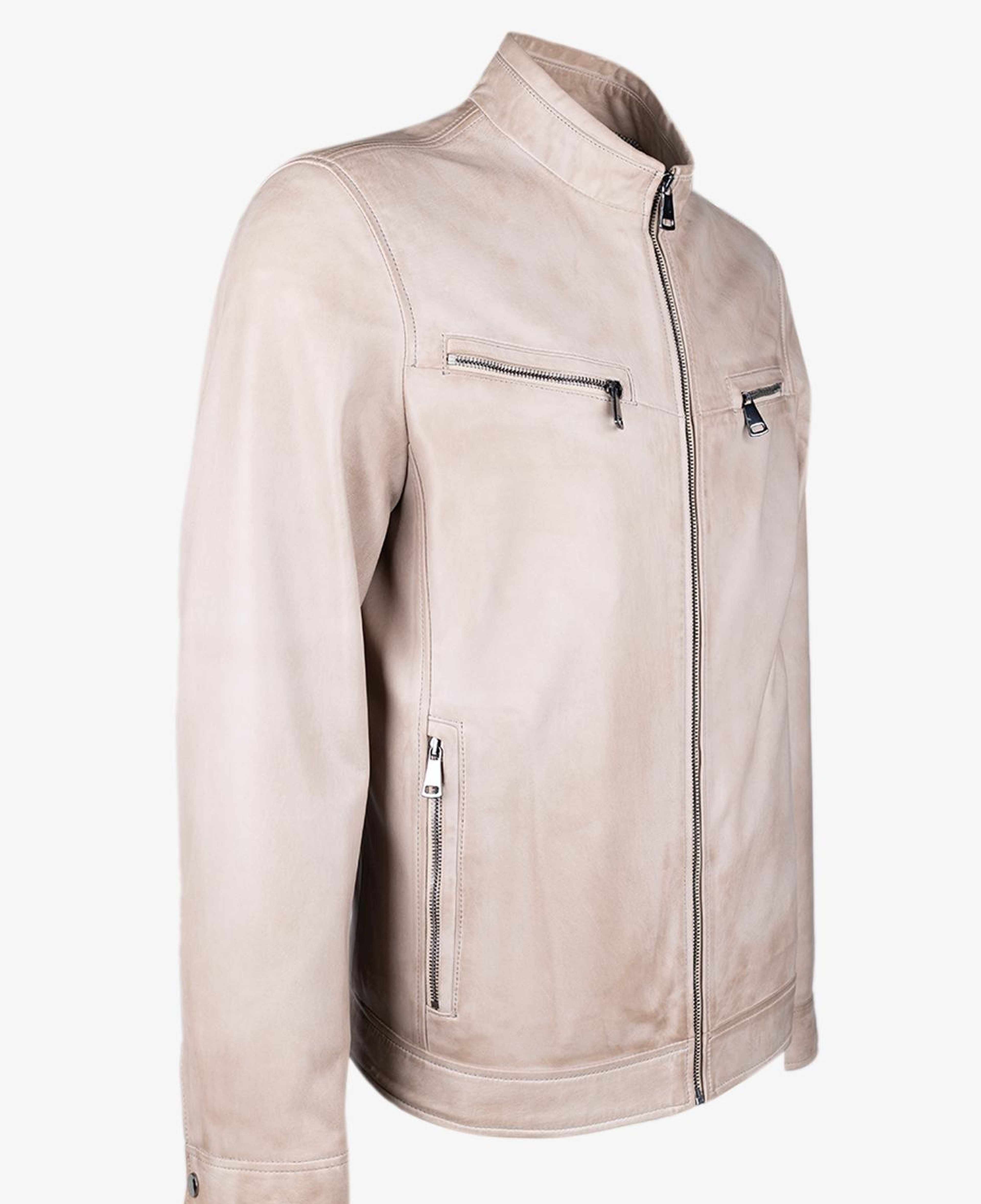 Valmenti Erkek Hakiki Deri Bej Deri Mont