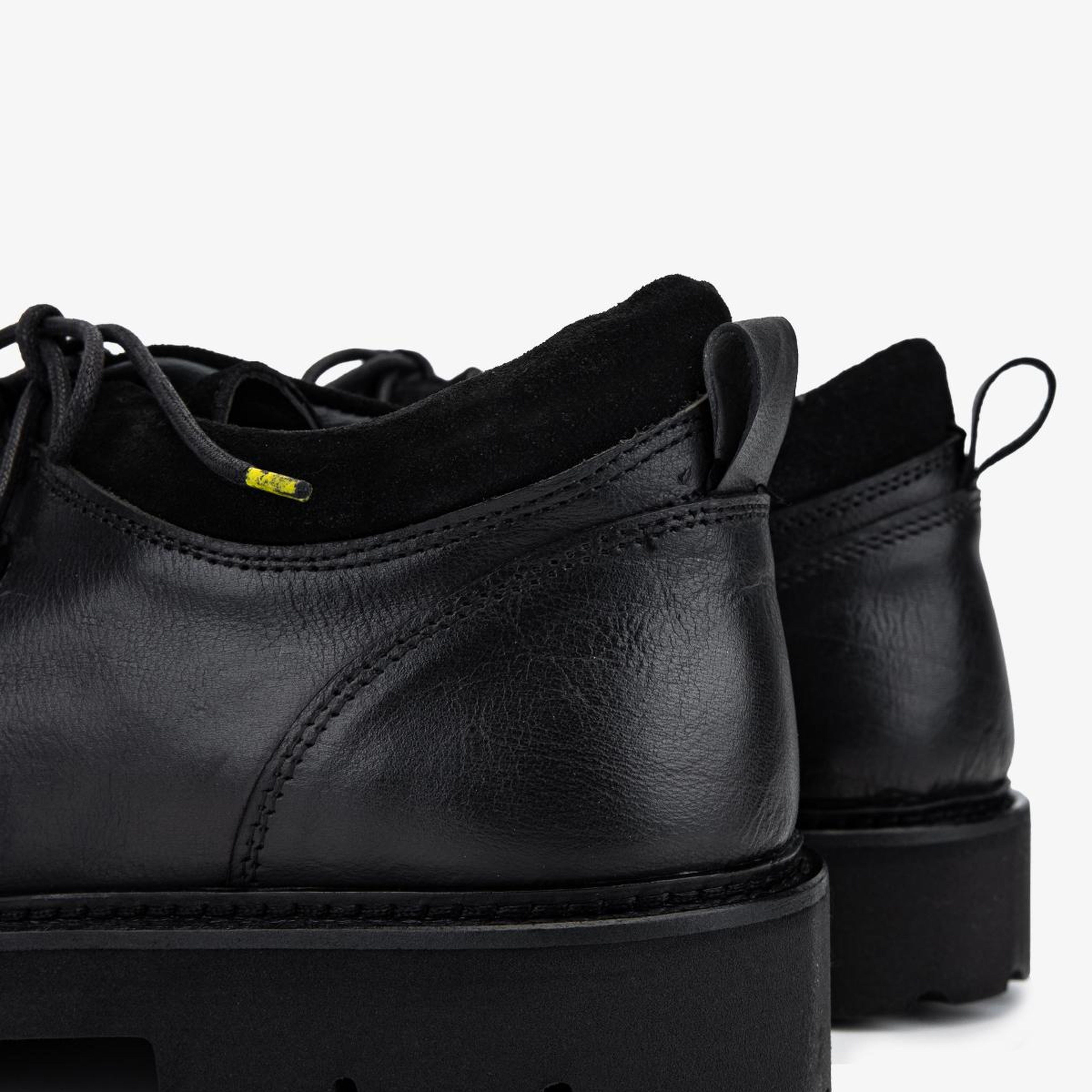 Valmenti Erkek Hakiki Deri Siyah Casual Bot