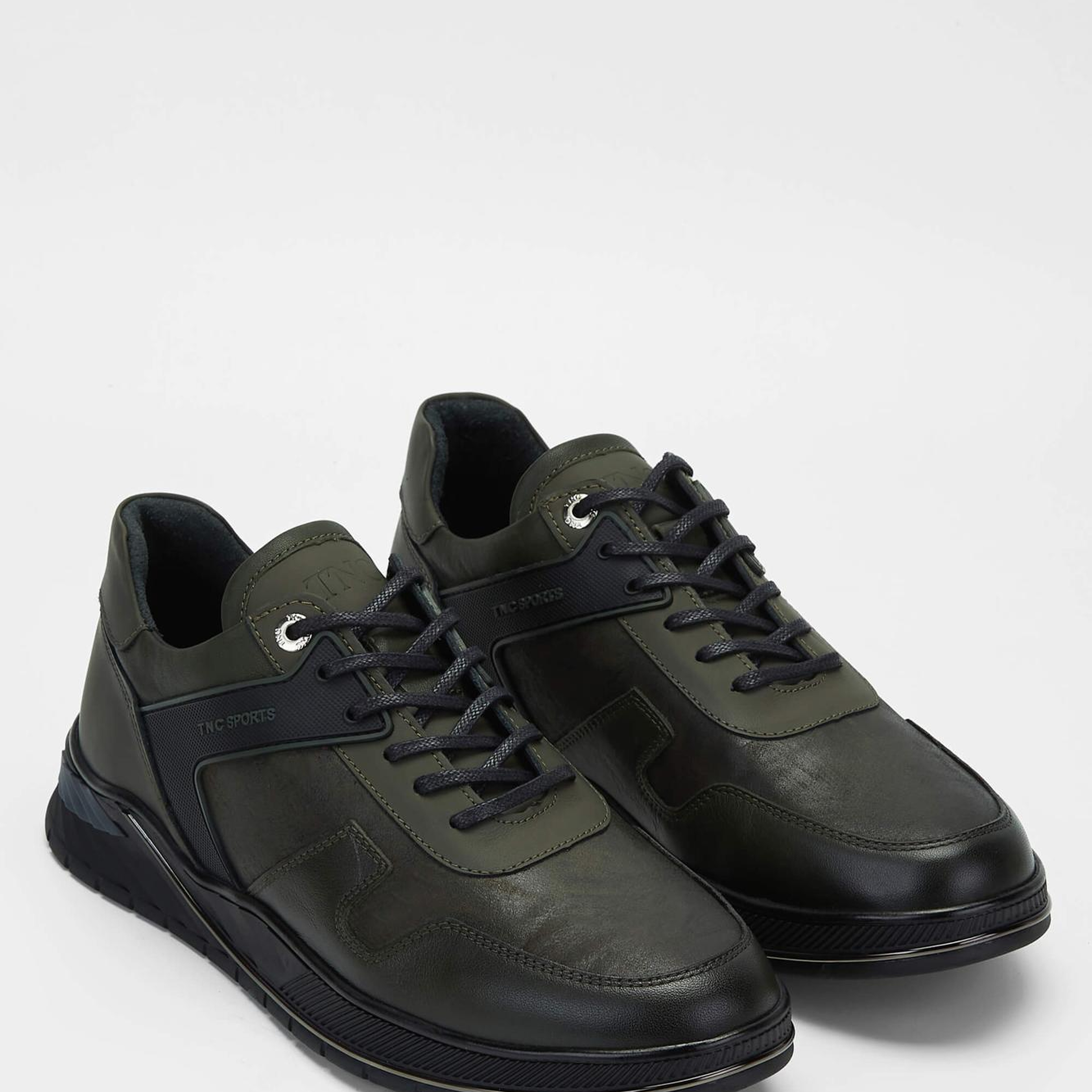 Tamer Tanca Erkek Hakiki Deri Haki Sneakers & Spor Ayakkabı