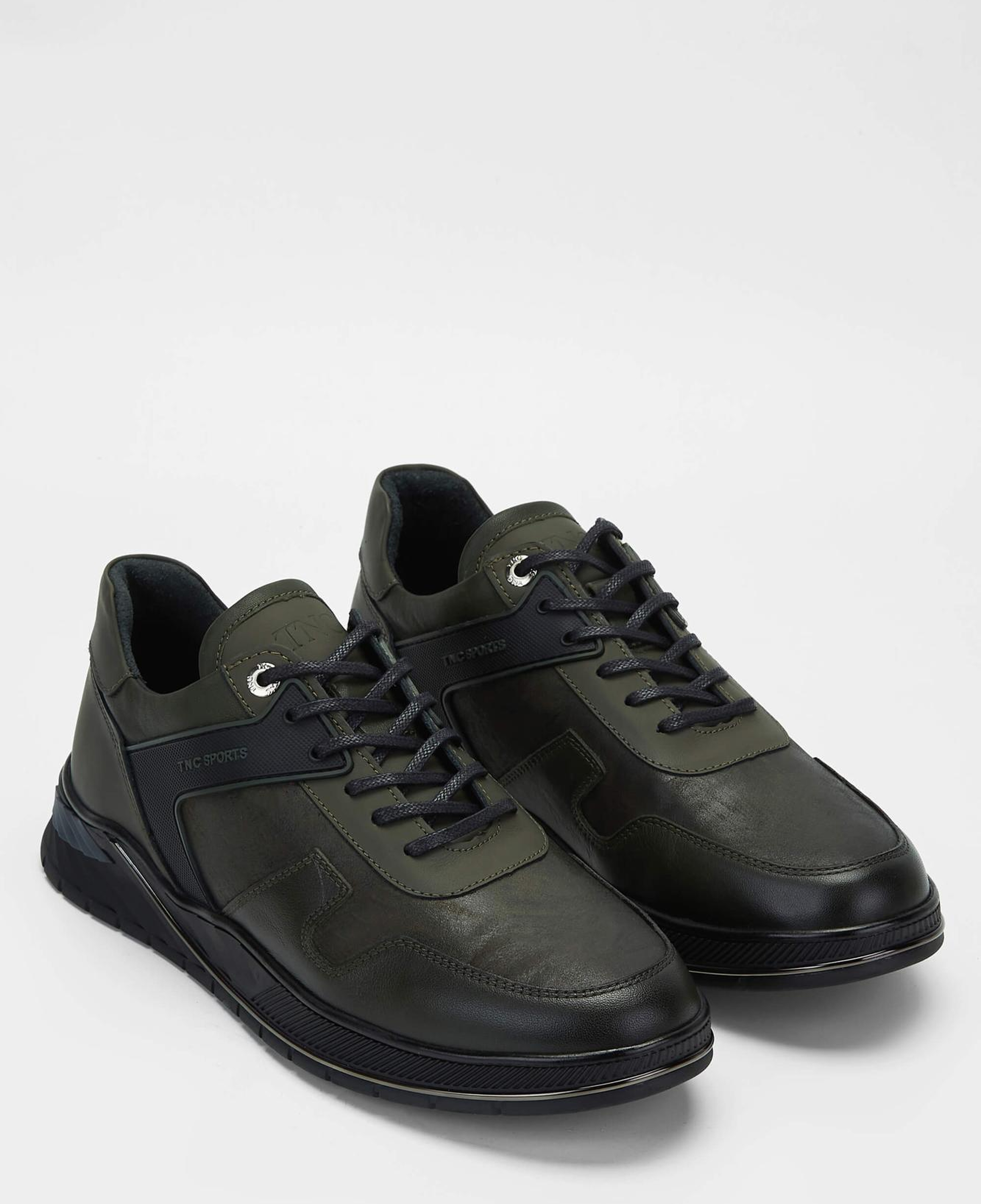 Tamer Tanca Erkek Hakiki Deri Haki Sneakers & Spor Ayakkabı