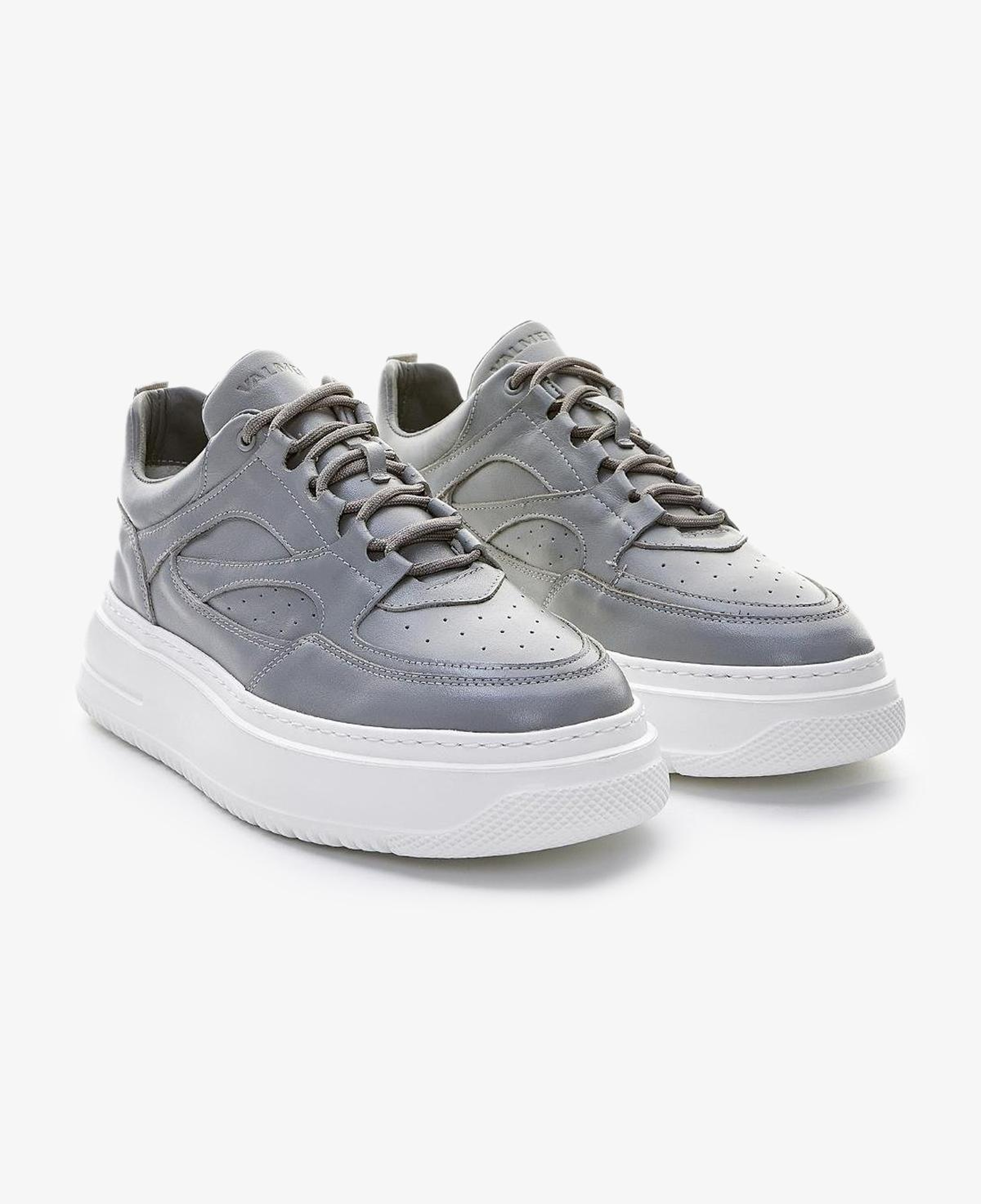 Valmenti Erkek Hakiki Deri Gri Spor Ayakkabı