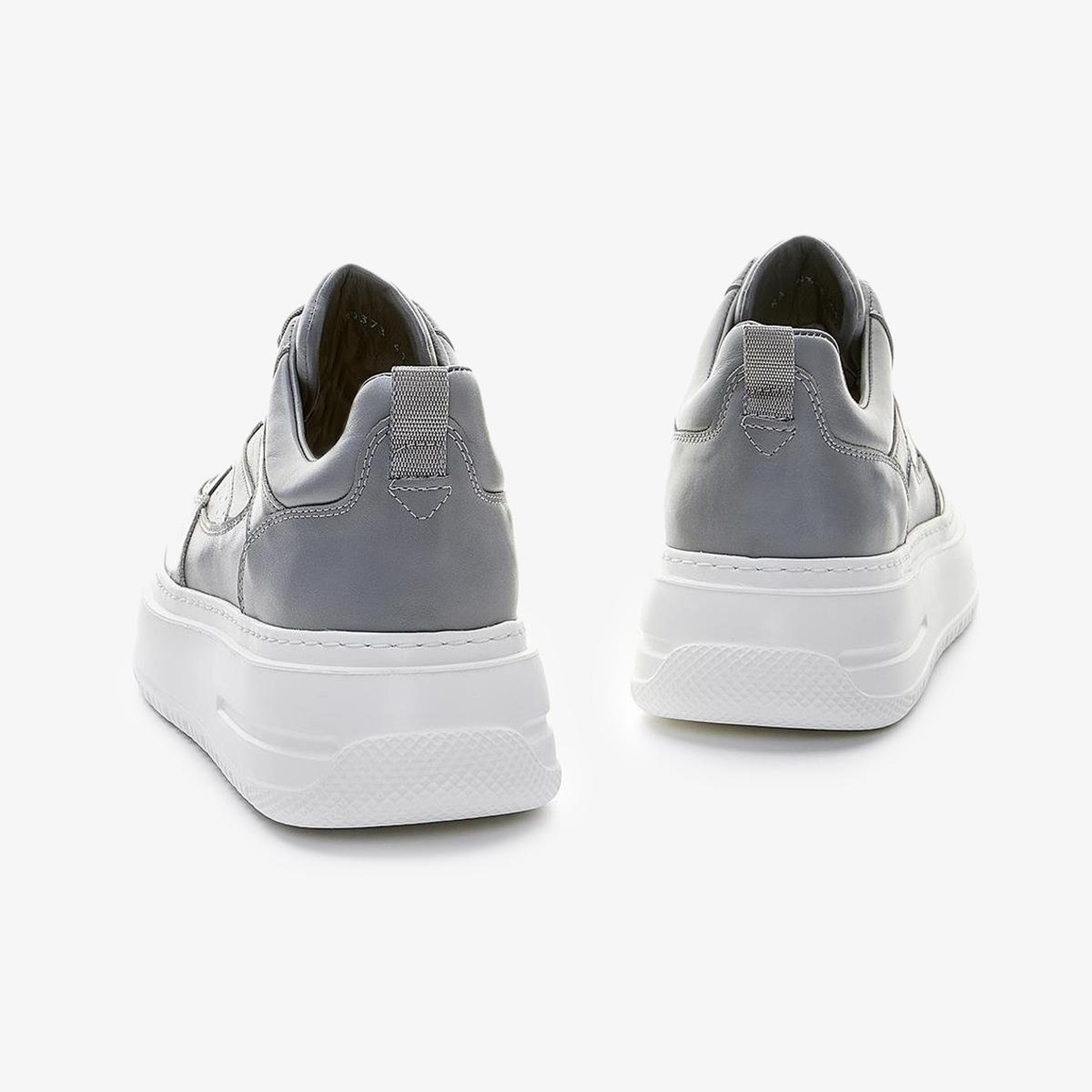 Valmenti Erkek Hakiki Deri Gri Spor Ayakkabı