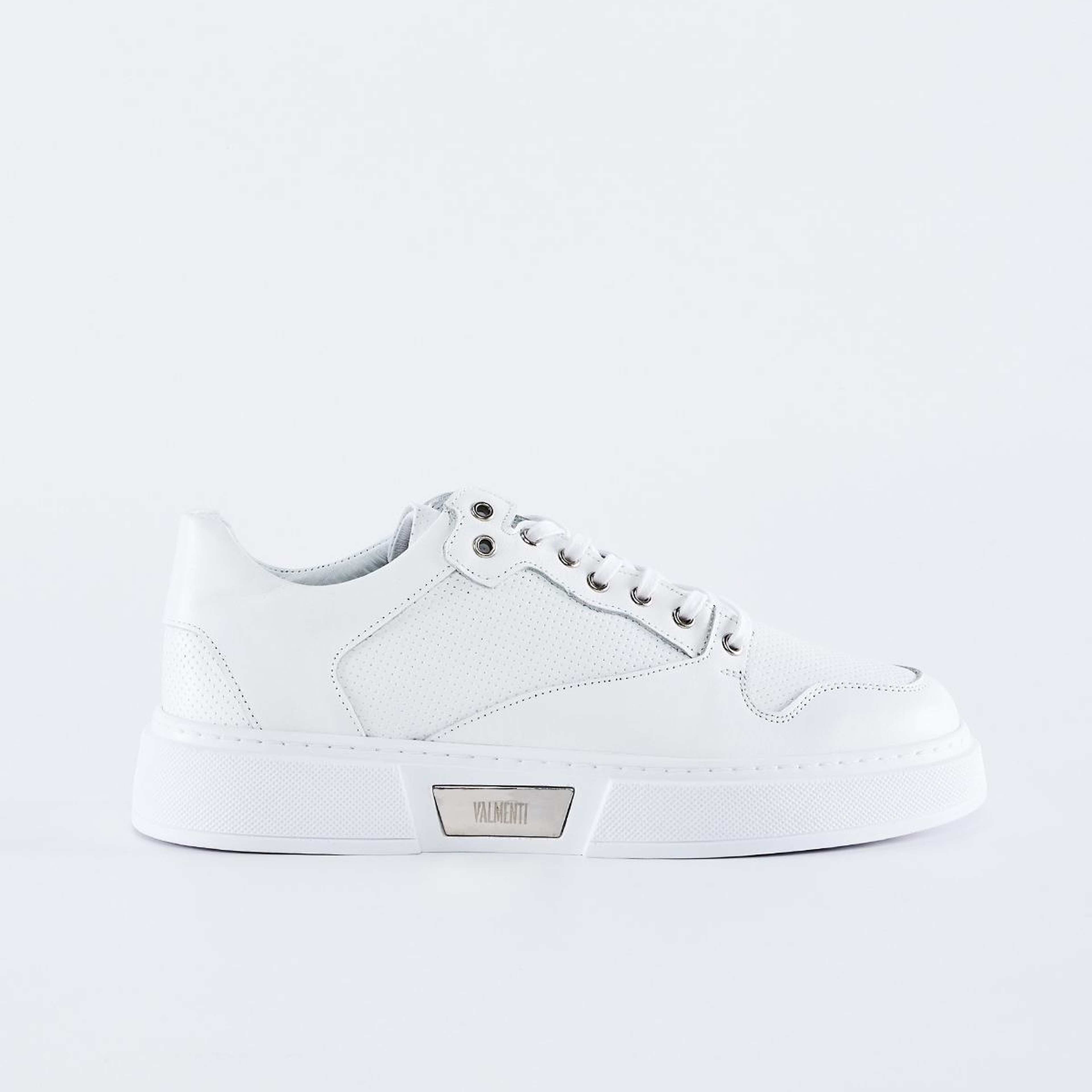 Valmenti Erkek Hakiki Deri Beyaz Spor Ayakkabı