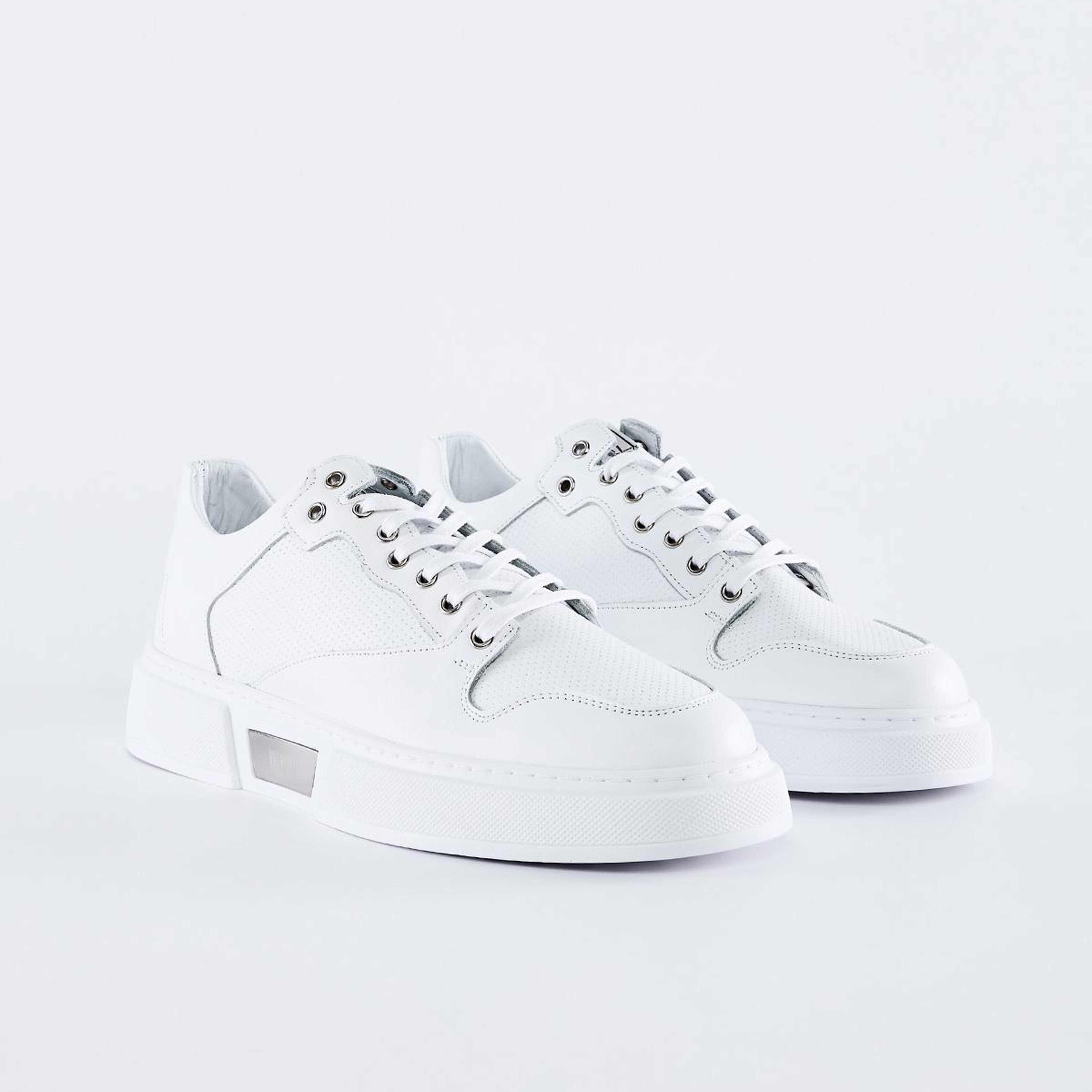 Valmenti Erkek Hakiki Deri Beyaz Spor Ayakkabı