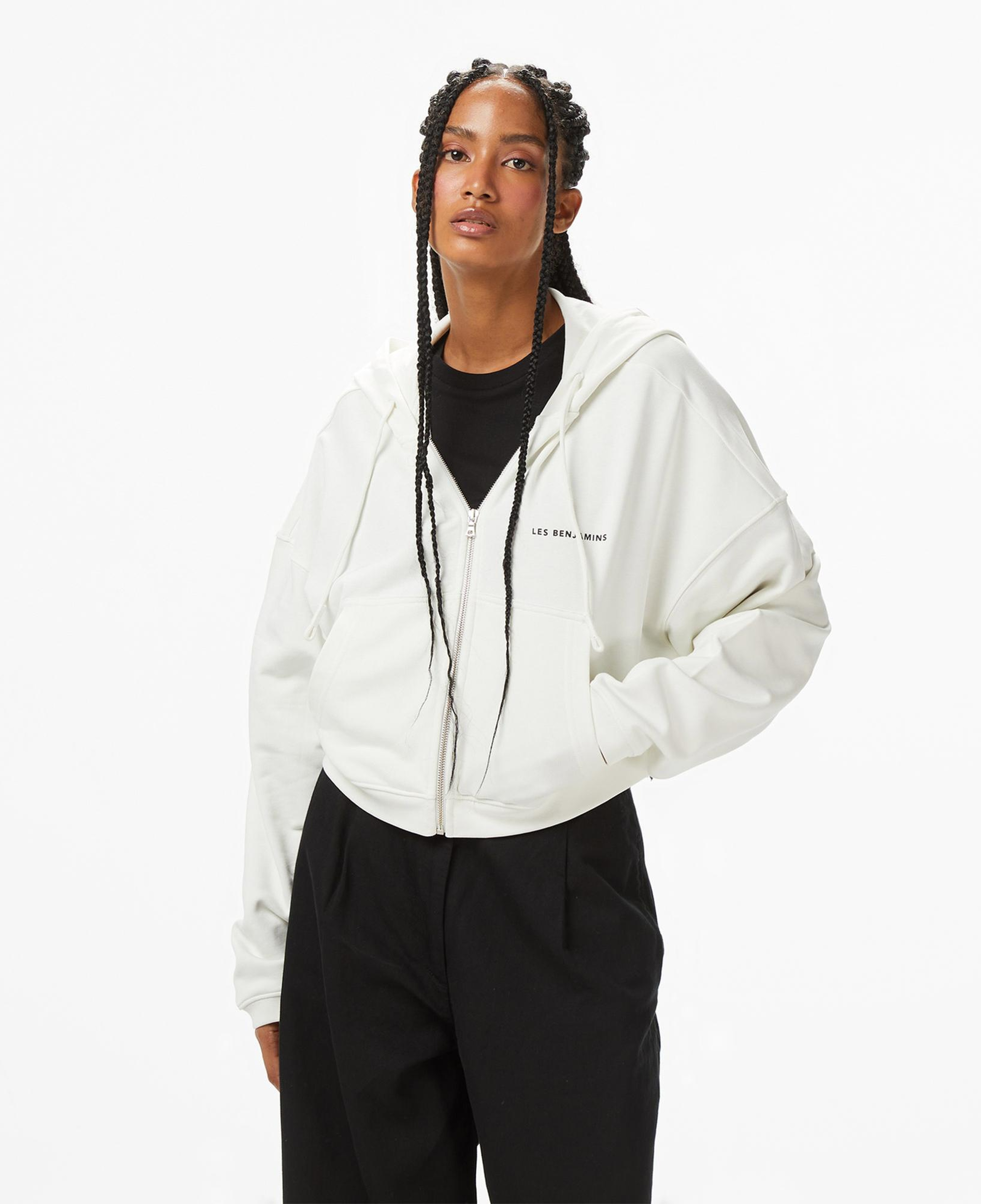 Les Benjamins Kadın Beyaz Sweatshirt