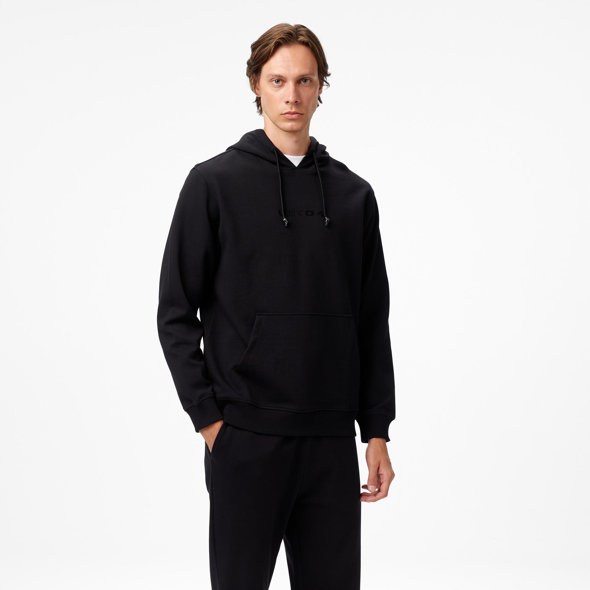 UNITED4 Erkek Siyah Sweatshirt