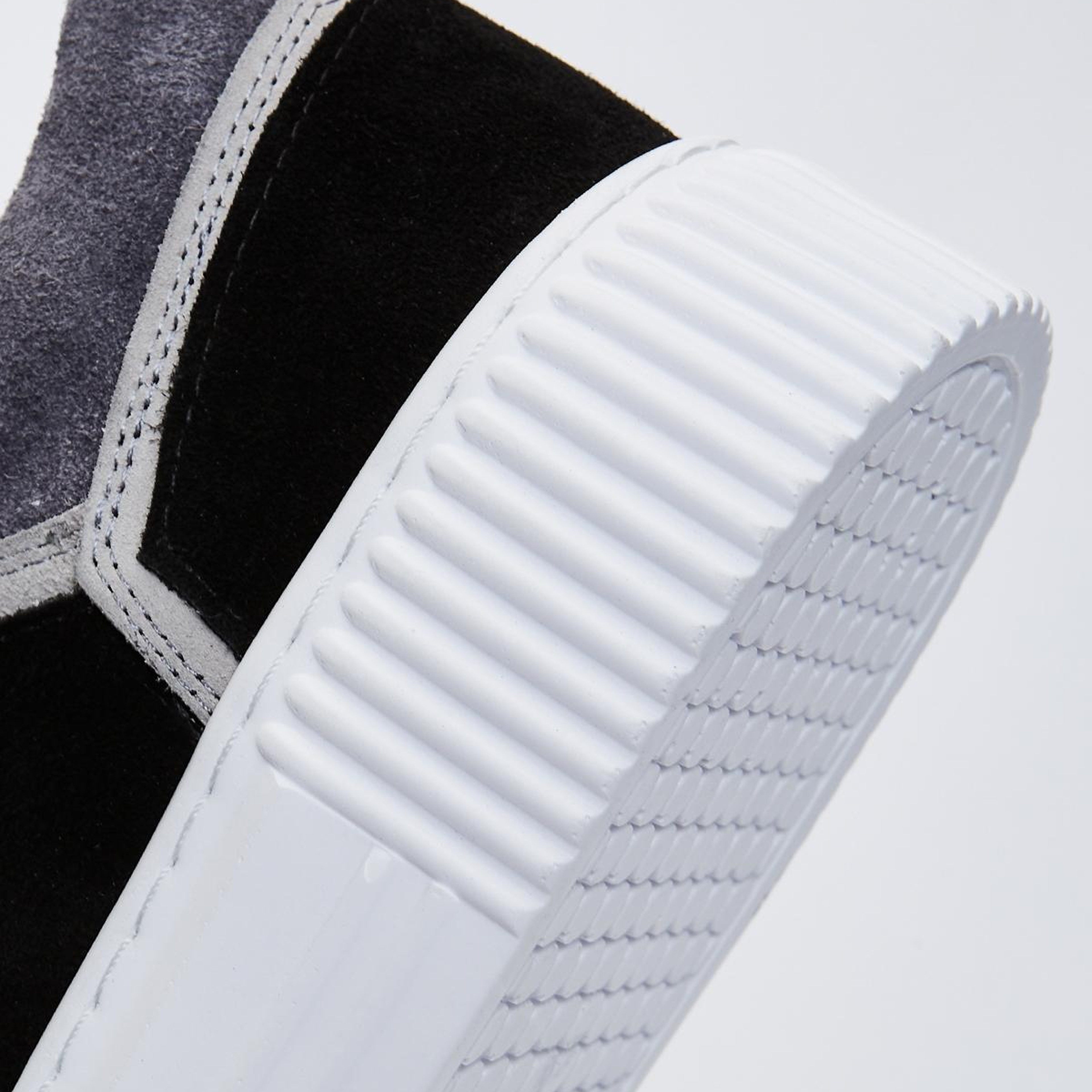 Valmenti Erkek Hakiki Deri Siyah Süet Spor Ayakkabı