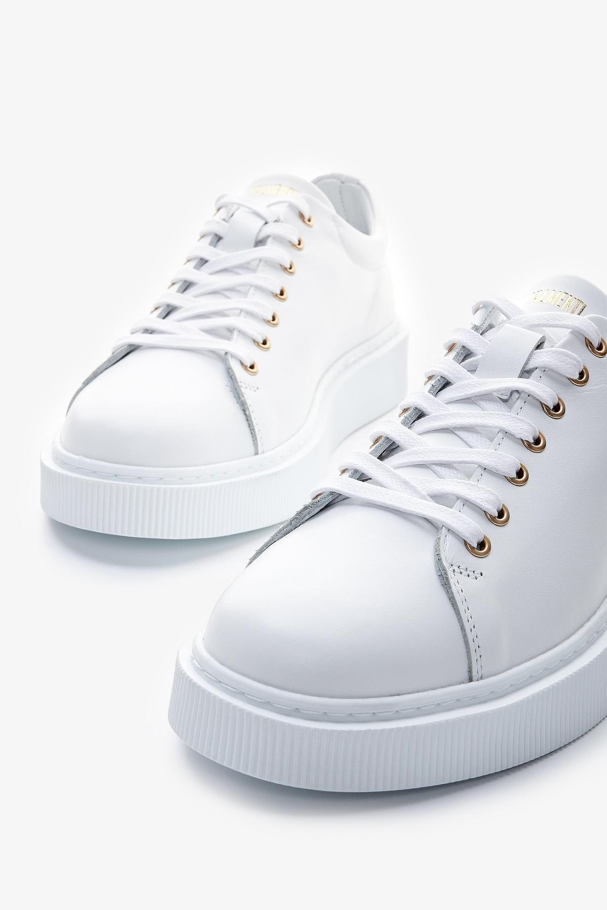 Valmenti Erkek Hakiki Deri Gri Spor Ayakkabı