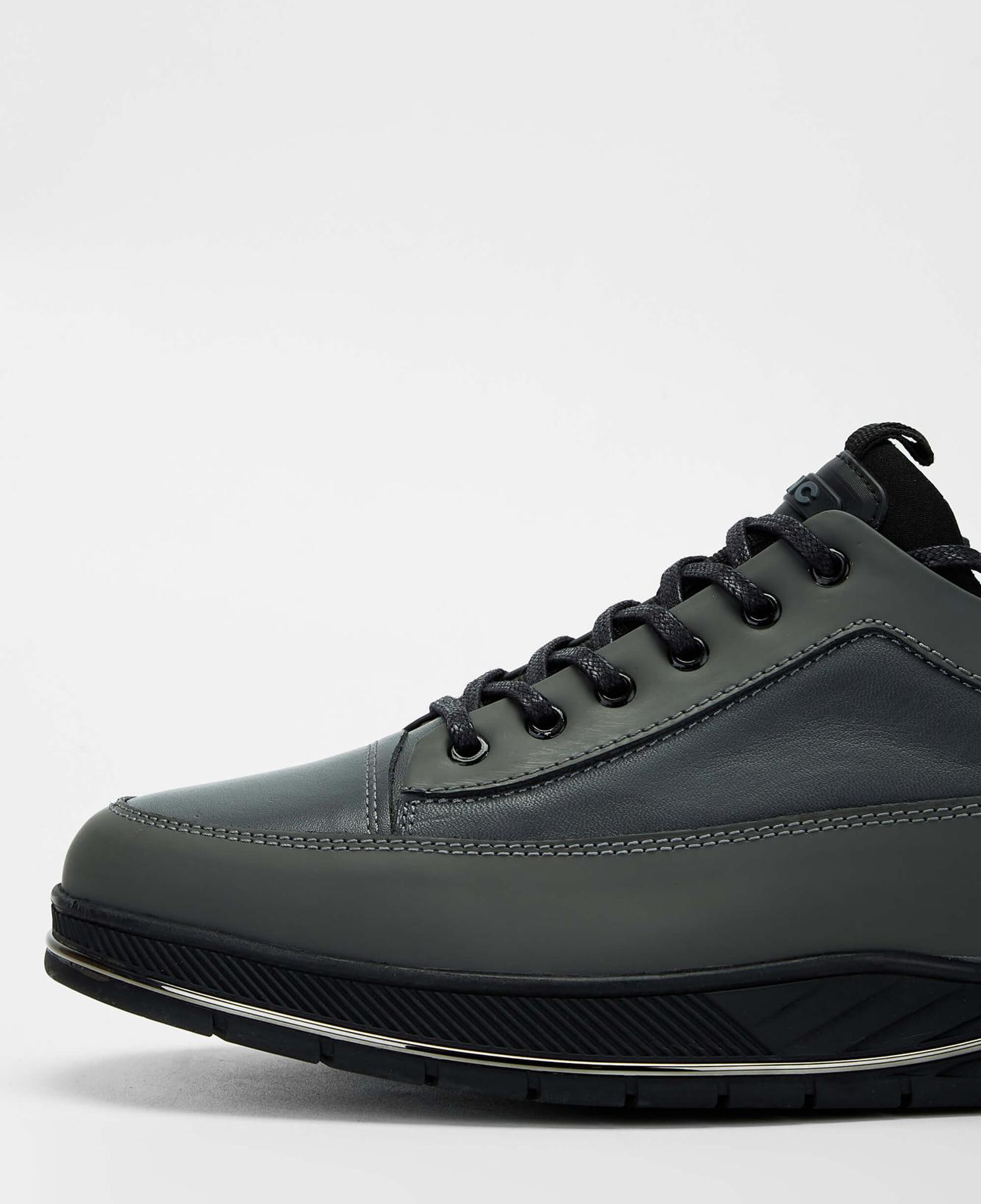 Tamer Tanca Erkek Hakiki Deri Gri Sneakers & Spor Ayakkabı