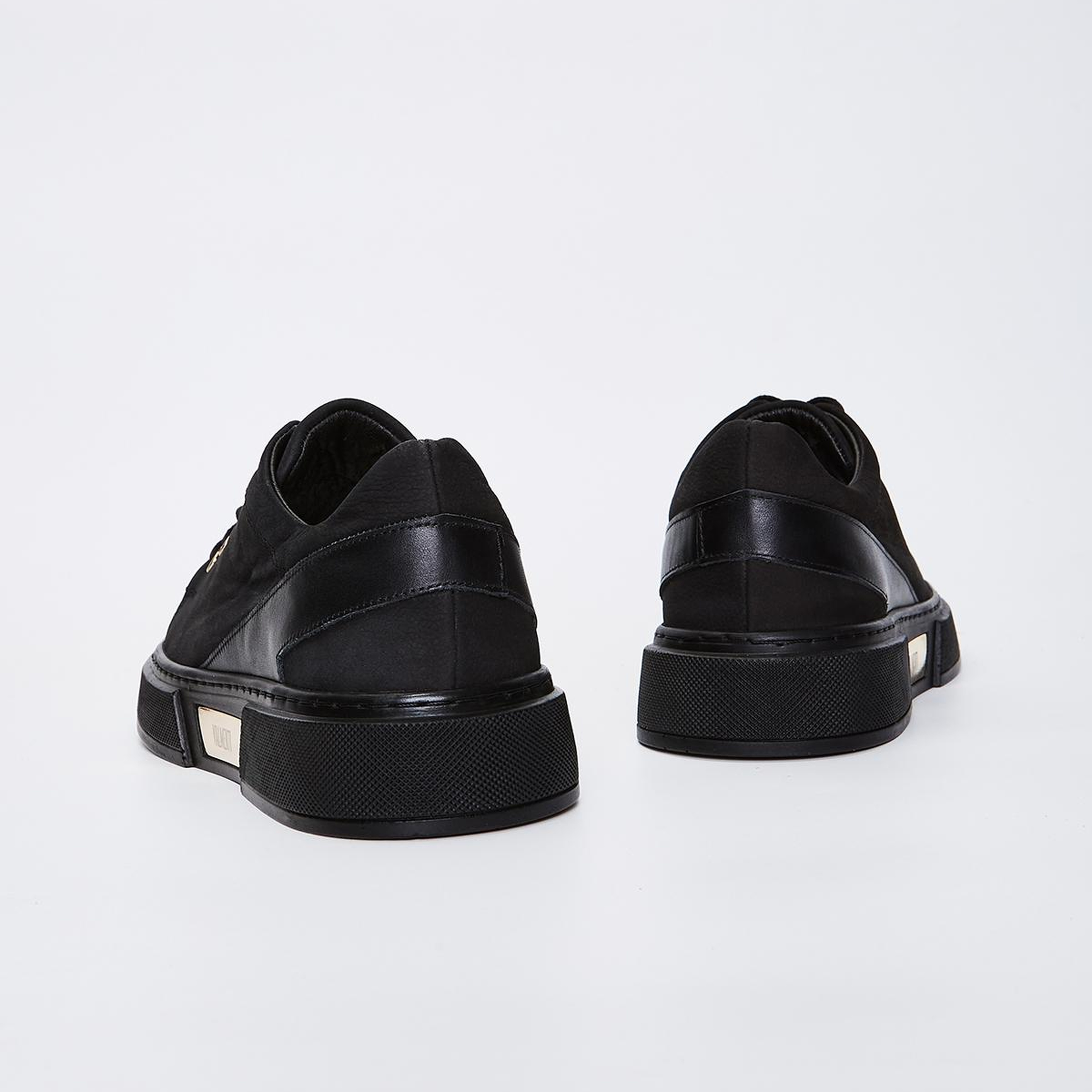 Valmenti Erkek Hakiki Deri Siyah Nubuk Spor Ayakkabı