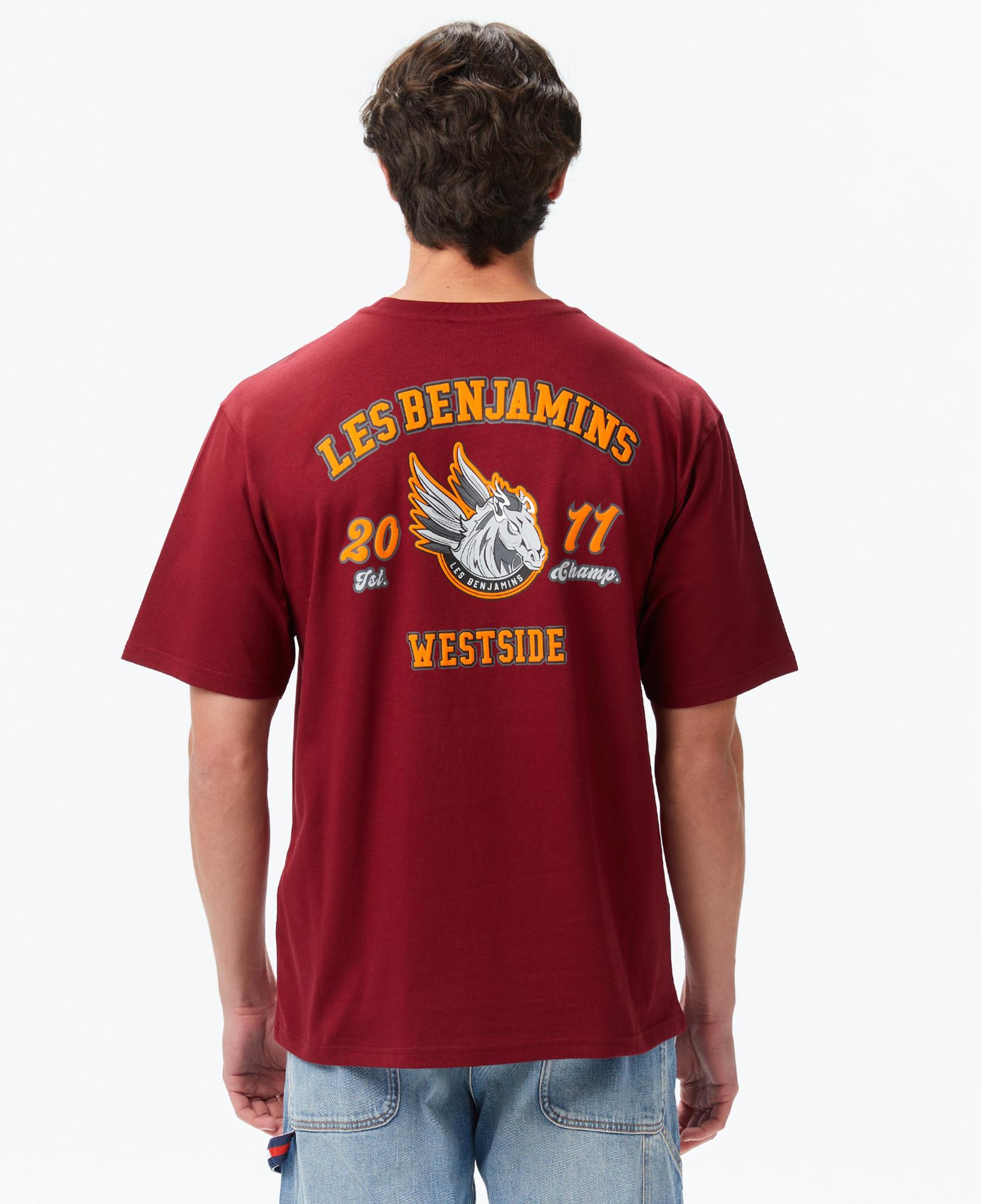 Les Benjamins Erkek Bordo T-Shirt