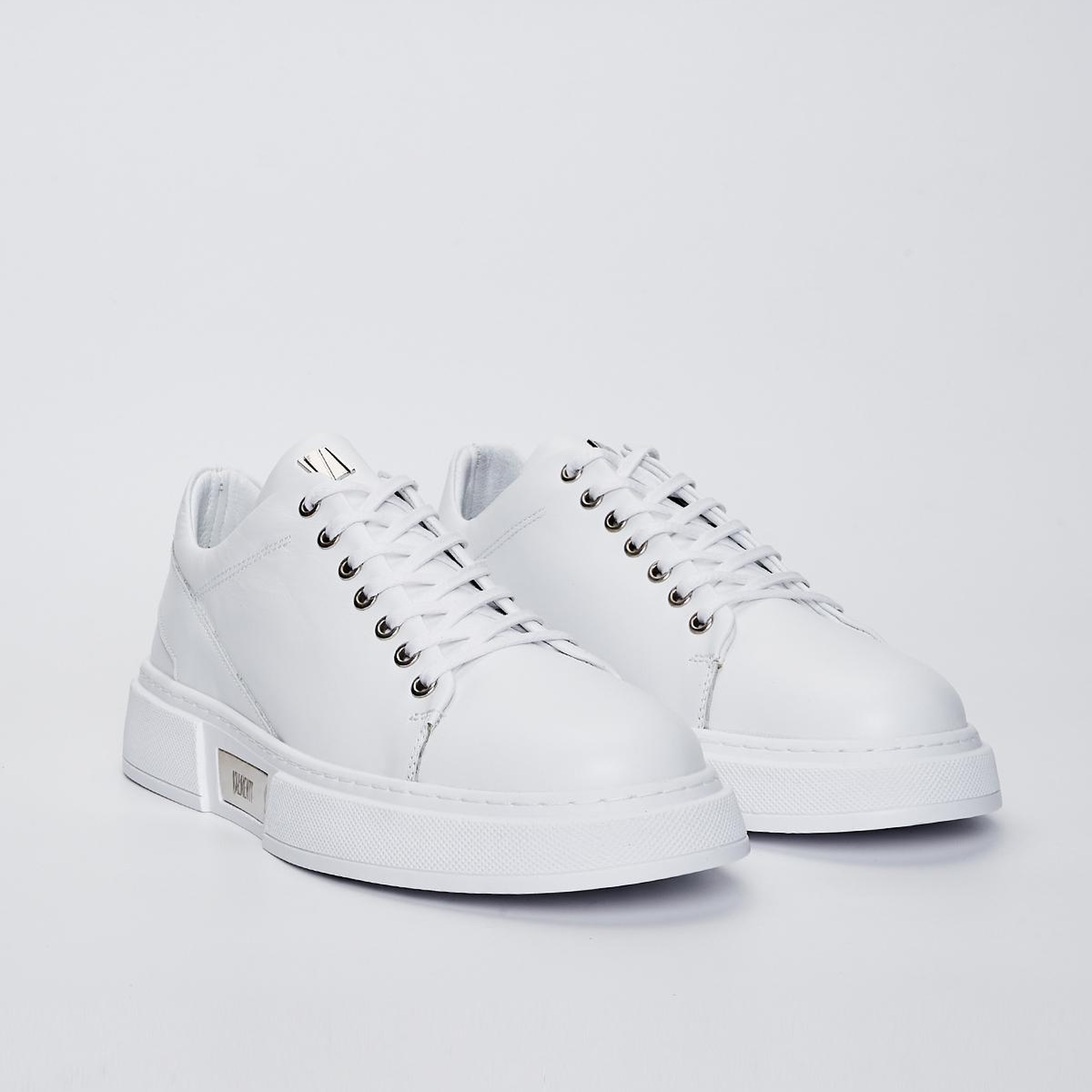 Valmenti Erkek Hakiki Deri Beyaz Spor Ayakkabı