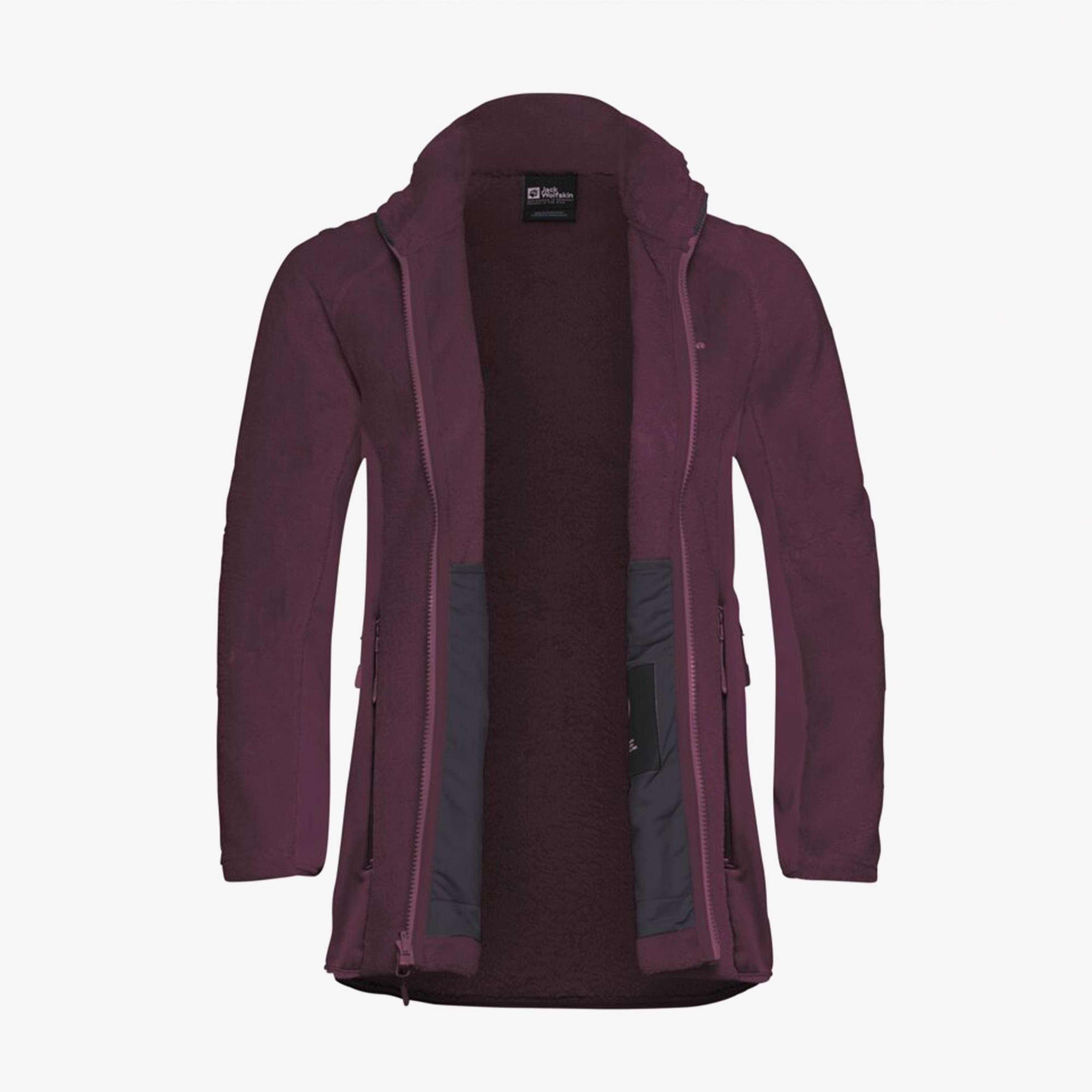 Jack Wolfskin Rotwand Full Zipped Kadın Mor Ceket