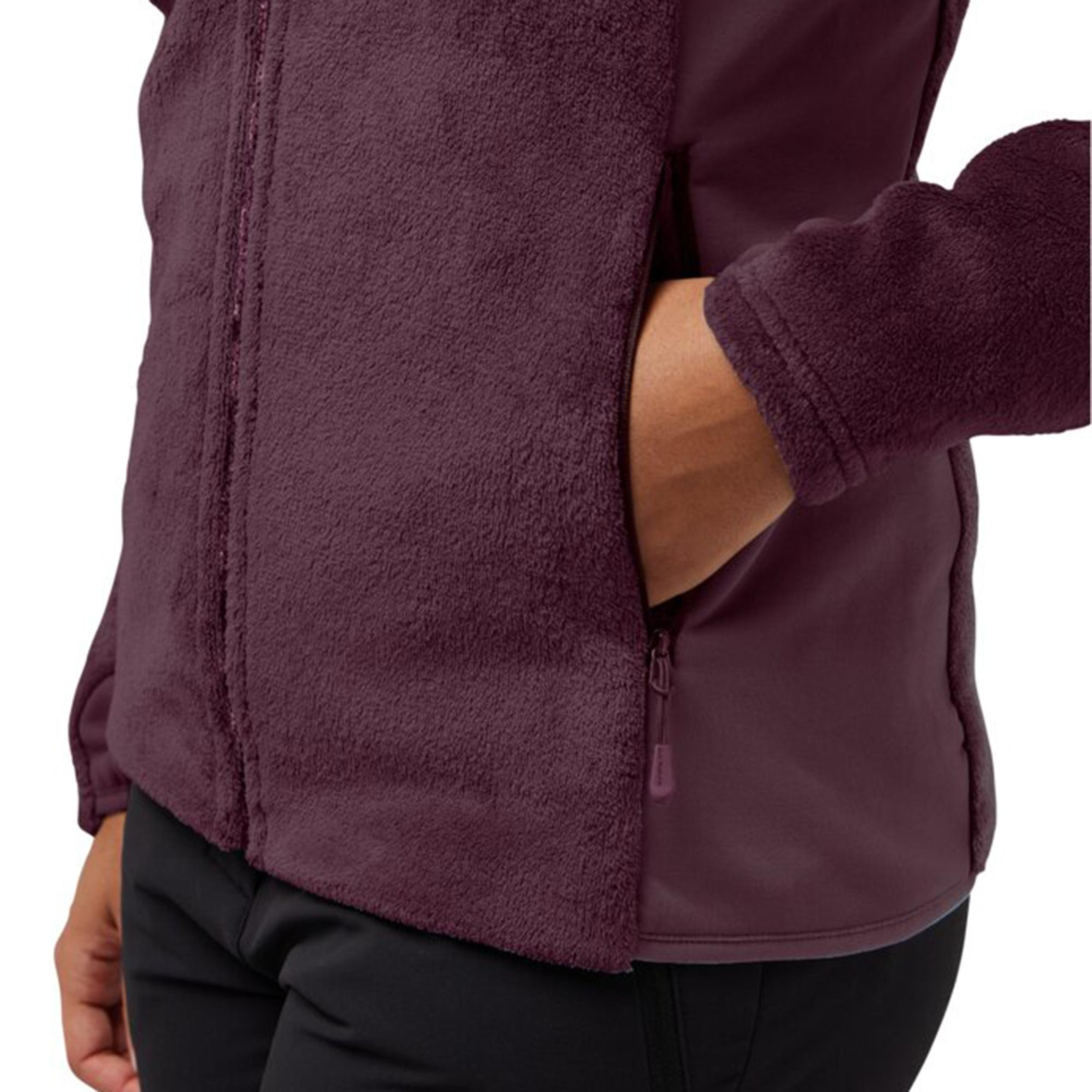 Jack Wolfskin Rotwand Full Zipped Kadın Mor Ceket