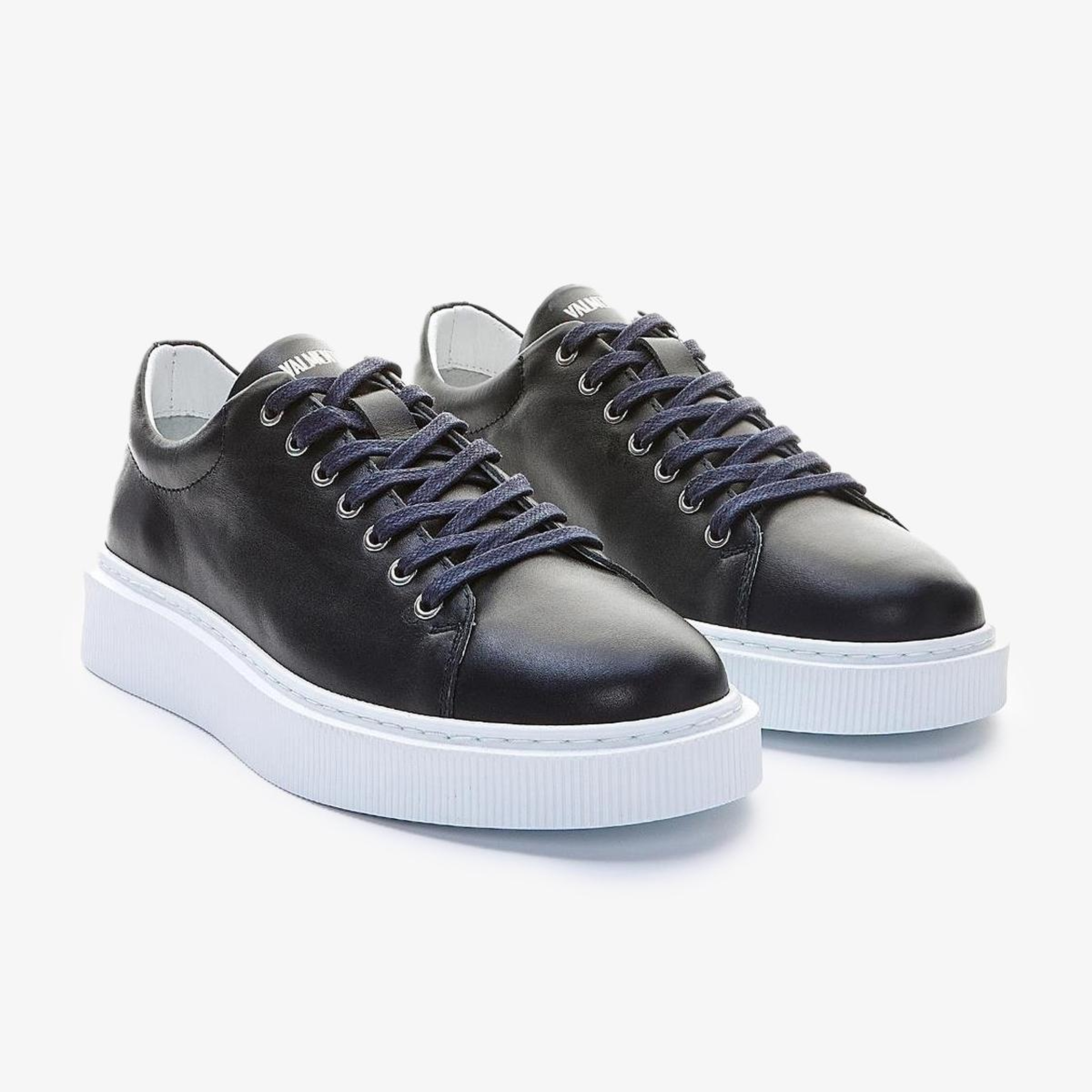 Valmenti Erkek Hakiki Deri Lacivert Spor Ayakkabı