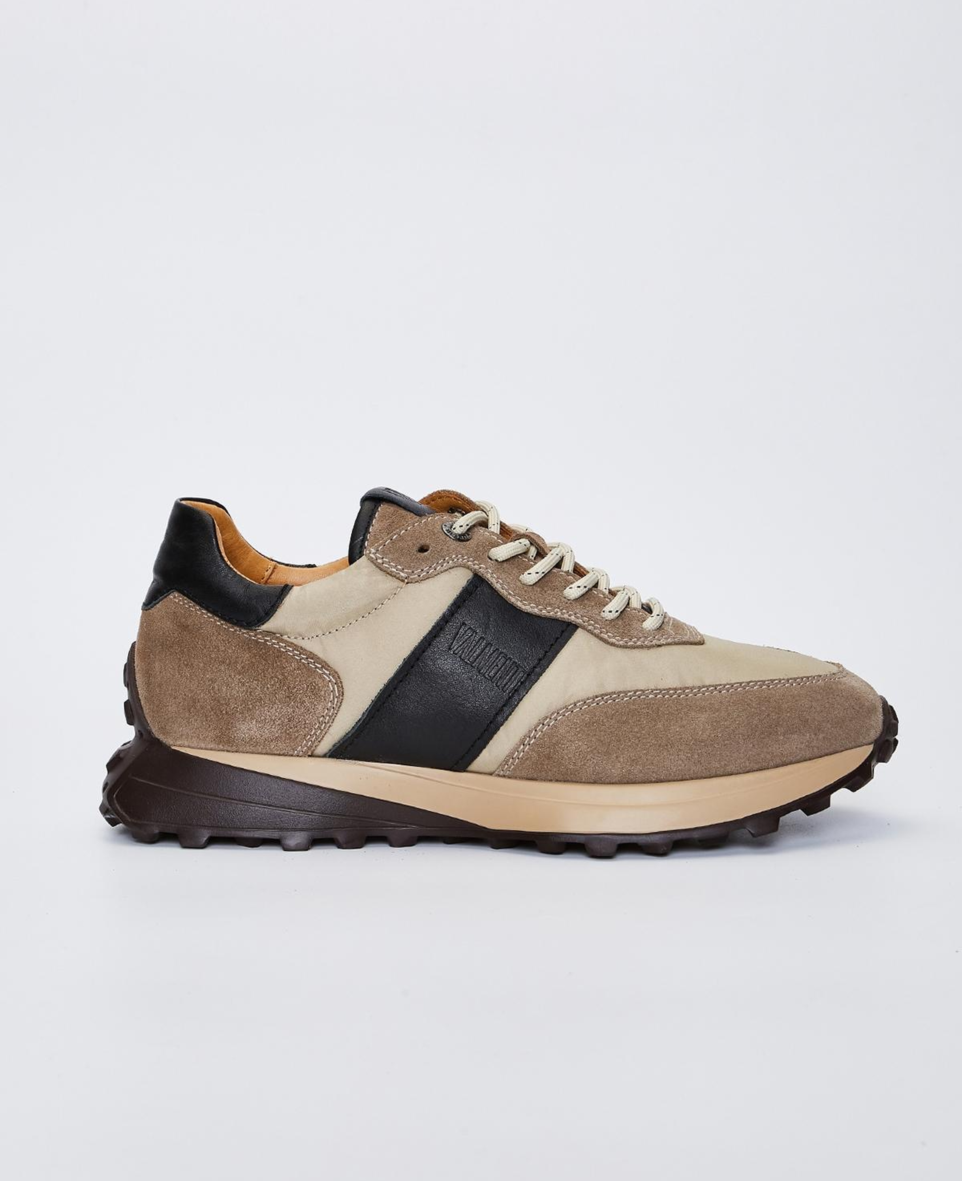 Valmenti Erkek Hakiki Deri Bej Süet Spor Ayakkabı